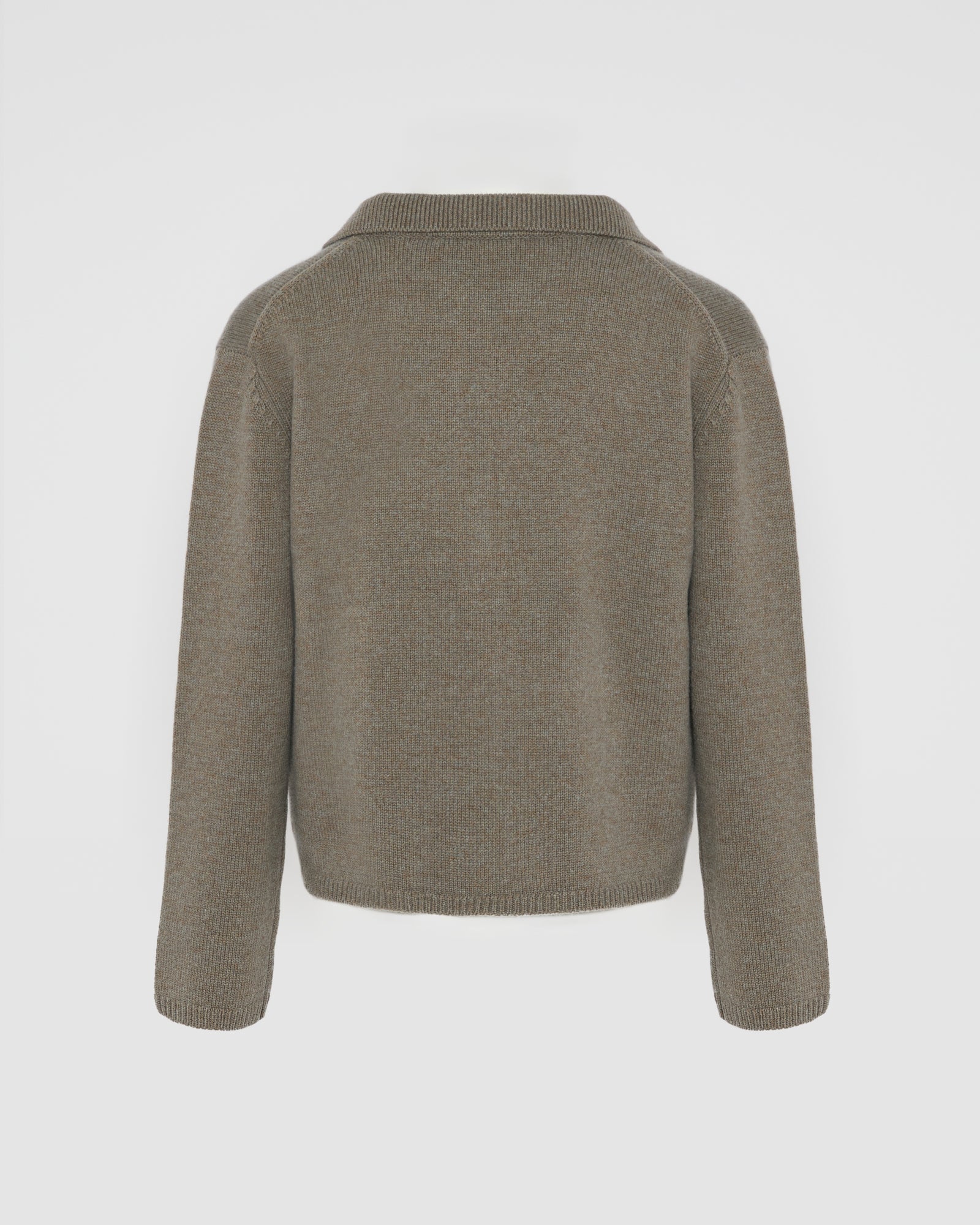 V-neck wool and cashmere sweater - Image 5