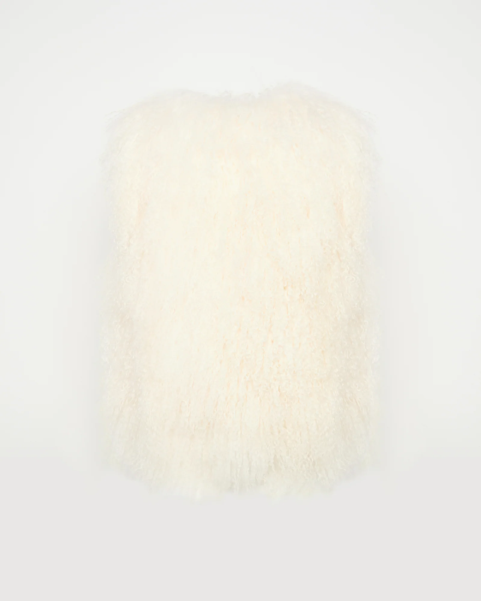 Sleeveless gilet in Mongolian lambskin - Image 5