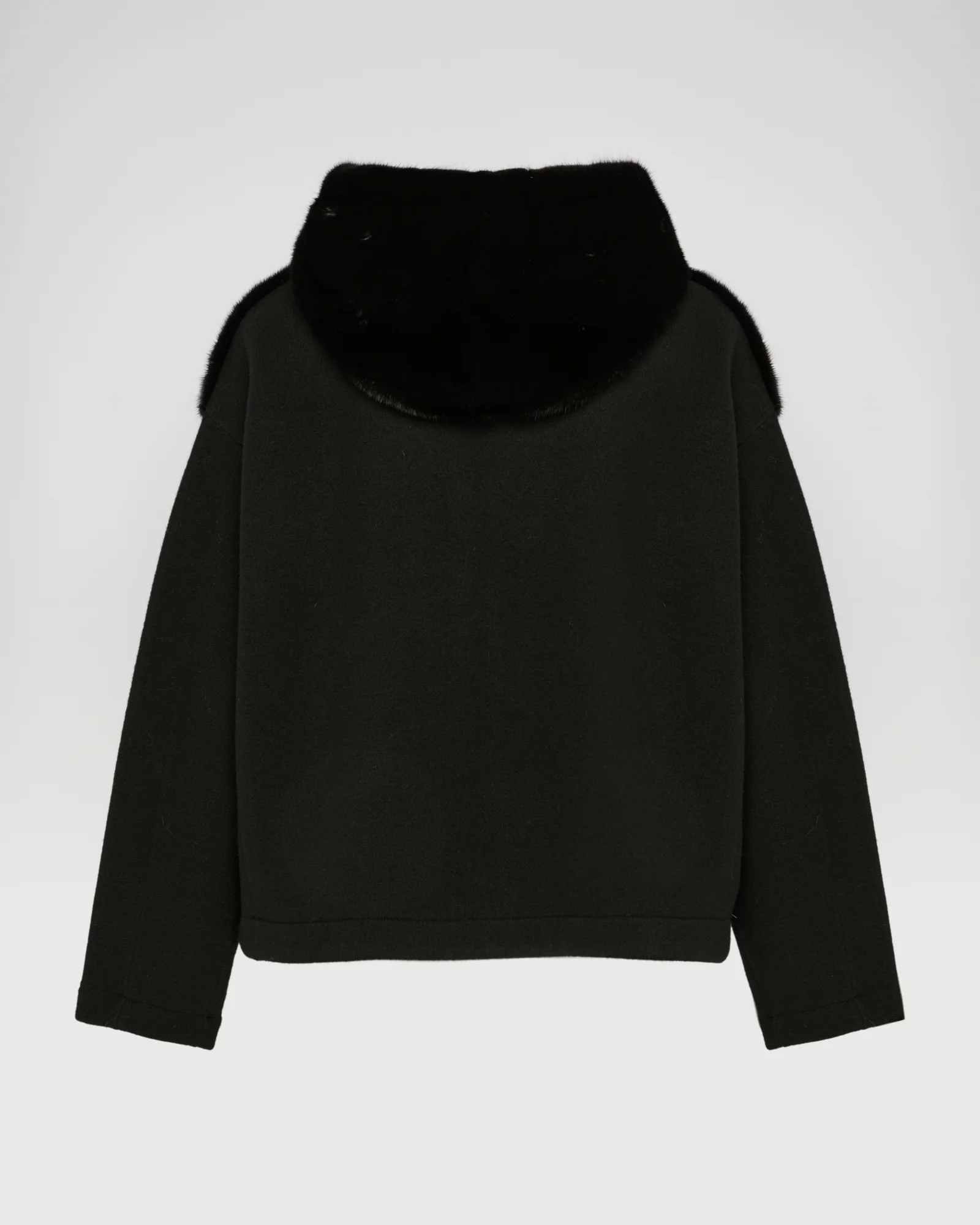 Hooded Jacket in Mink and Technical Fabric - Image 5