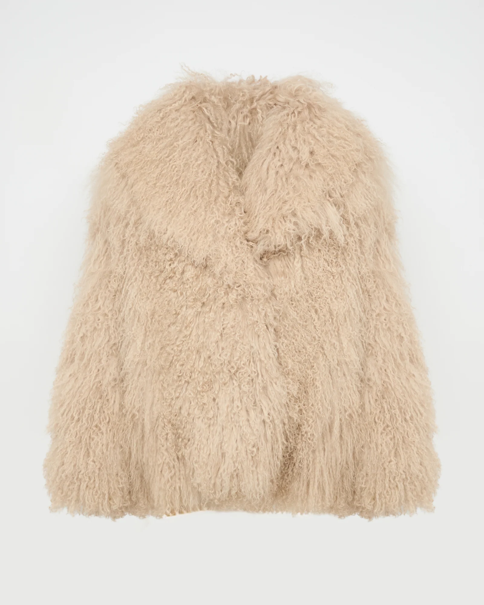Oversized Mongolian lamb jacket - Image 6