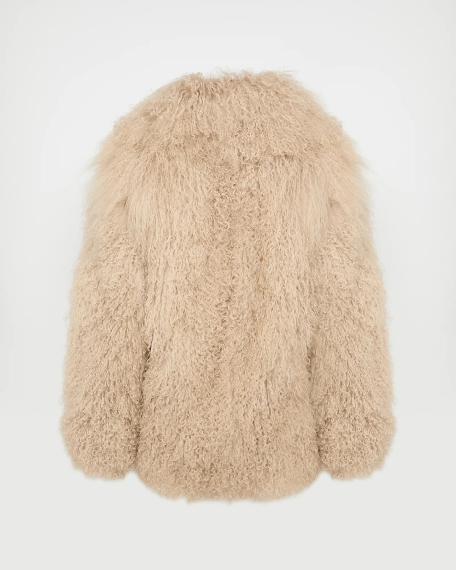 Oversized Mongolian lamb jacket - Image 7