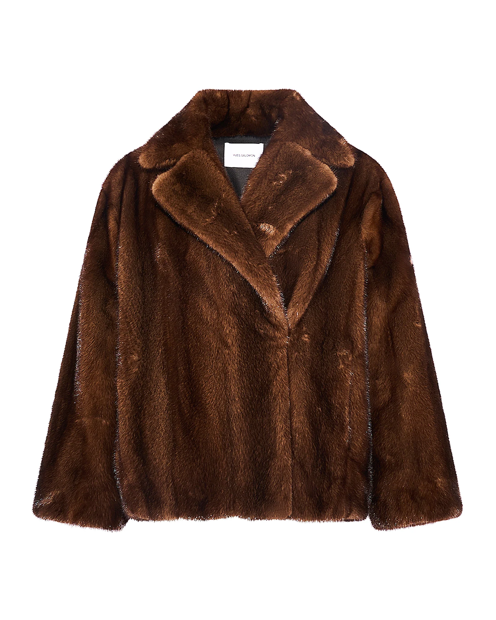 Short cross-front mink fur jacket - Image 6