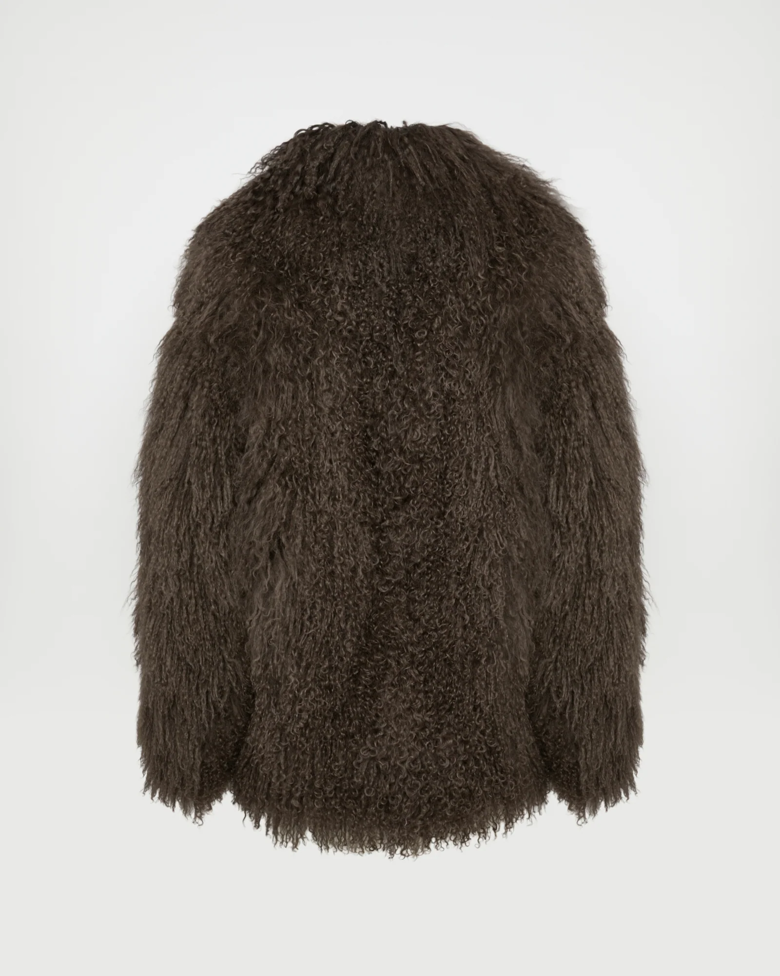 Oversized Mongolian lamb jacket - Image 5