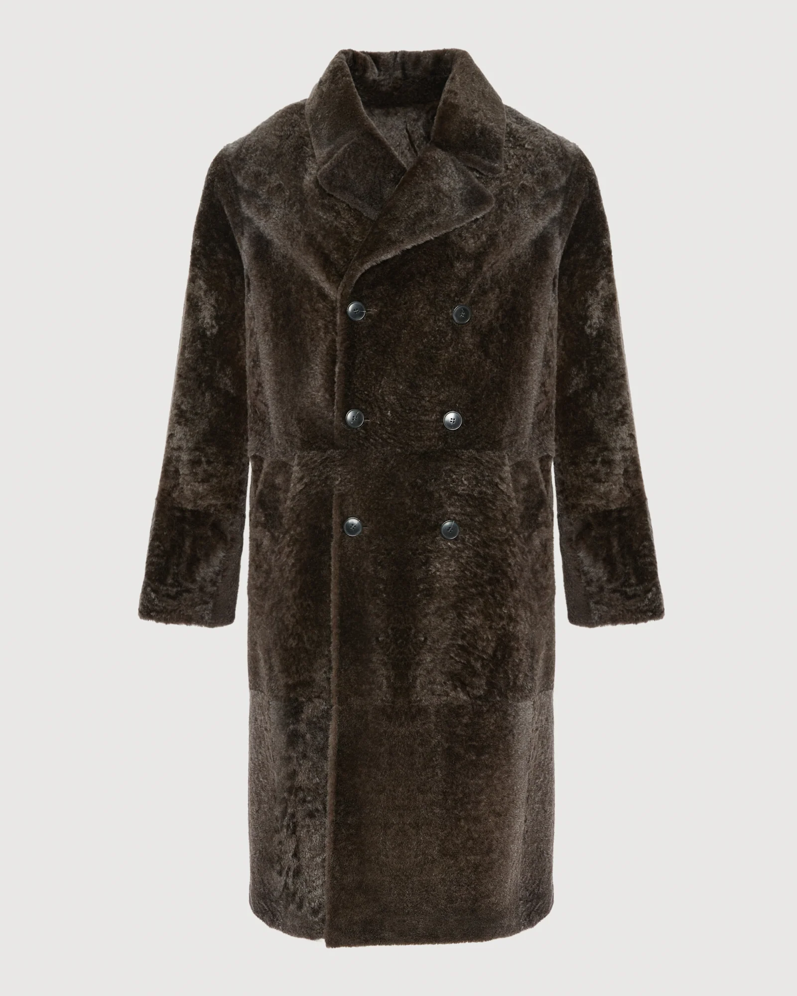 Long coat in Lacon shearling lambskin - Image 11