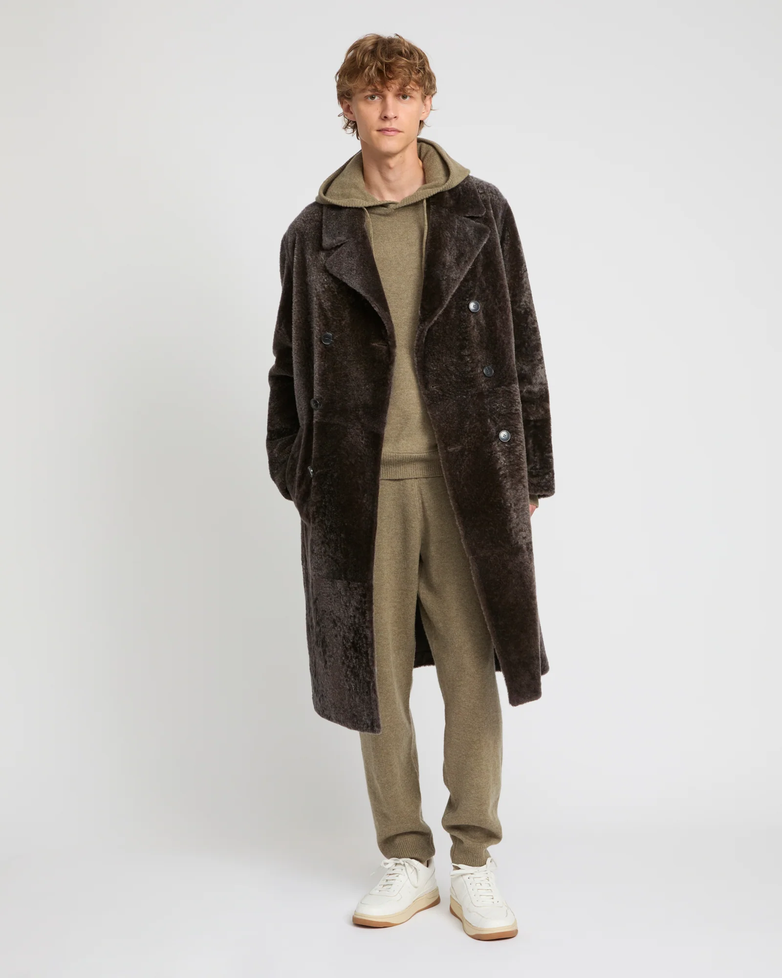 Long coat in Lacon shearling lambskin - Image 2