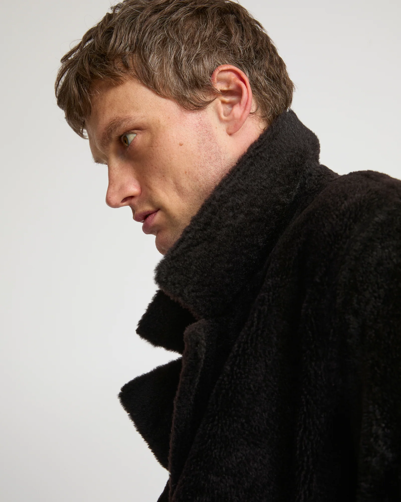 Long coat in Lacon shearling lambskin - Image 7