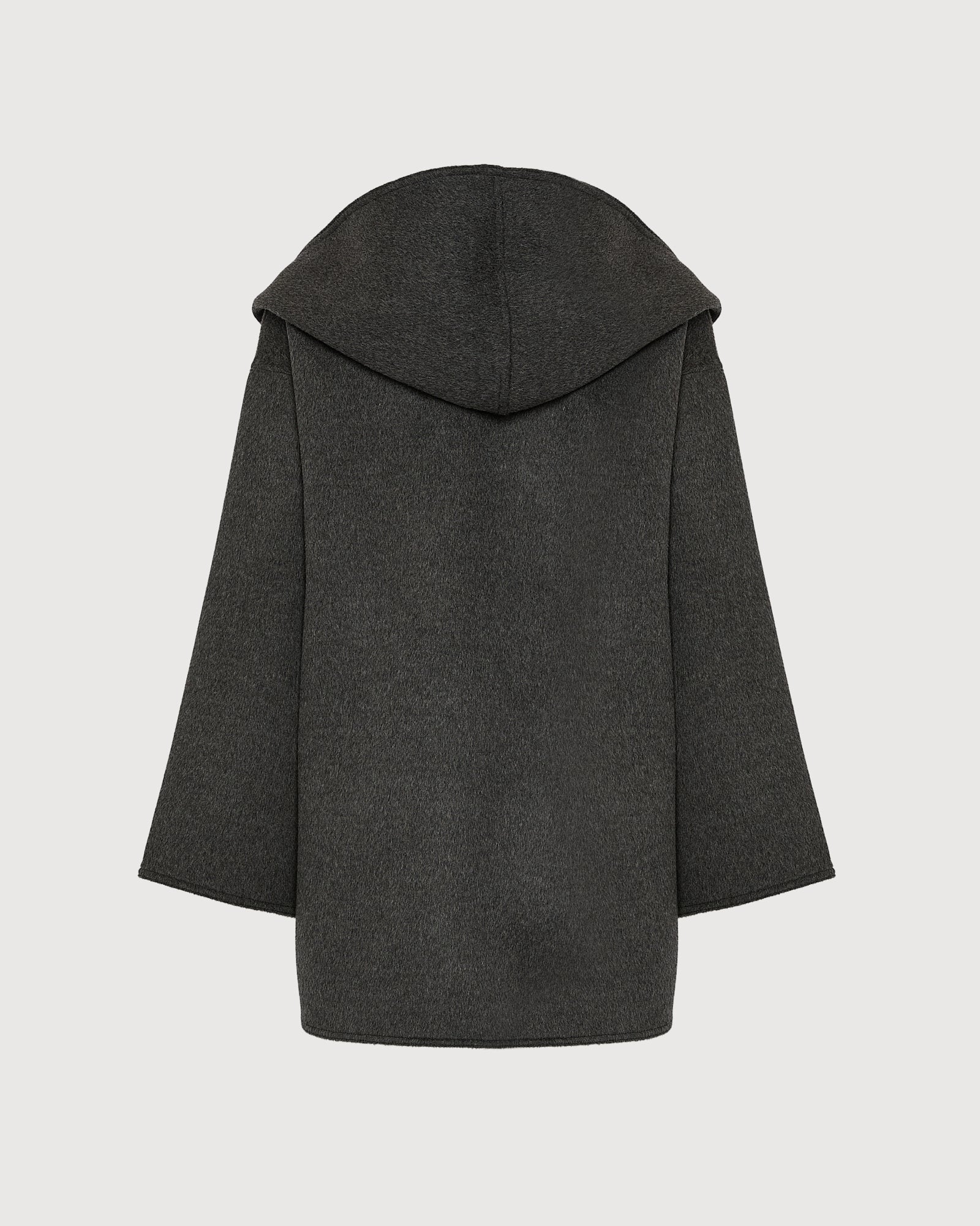 Oversized short coat in double-sided cashmere blend - Image 7