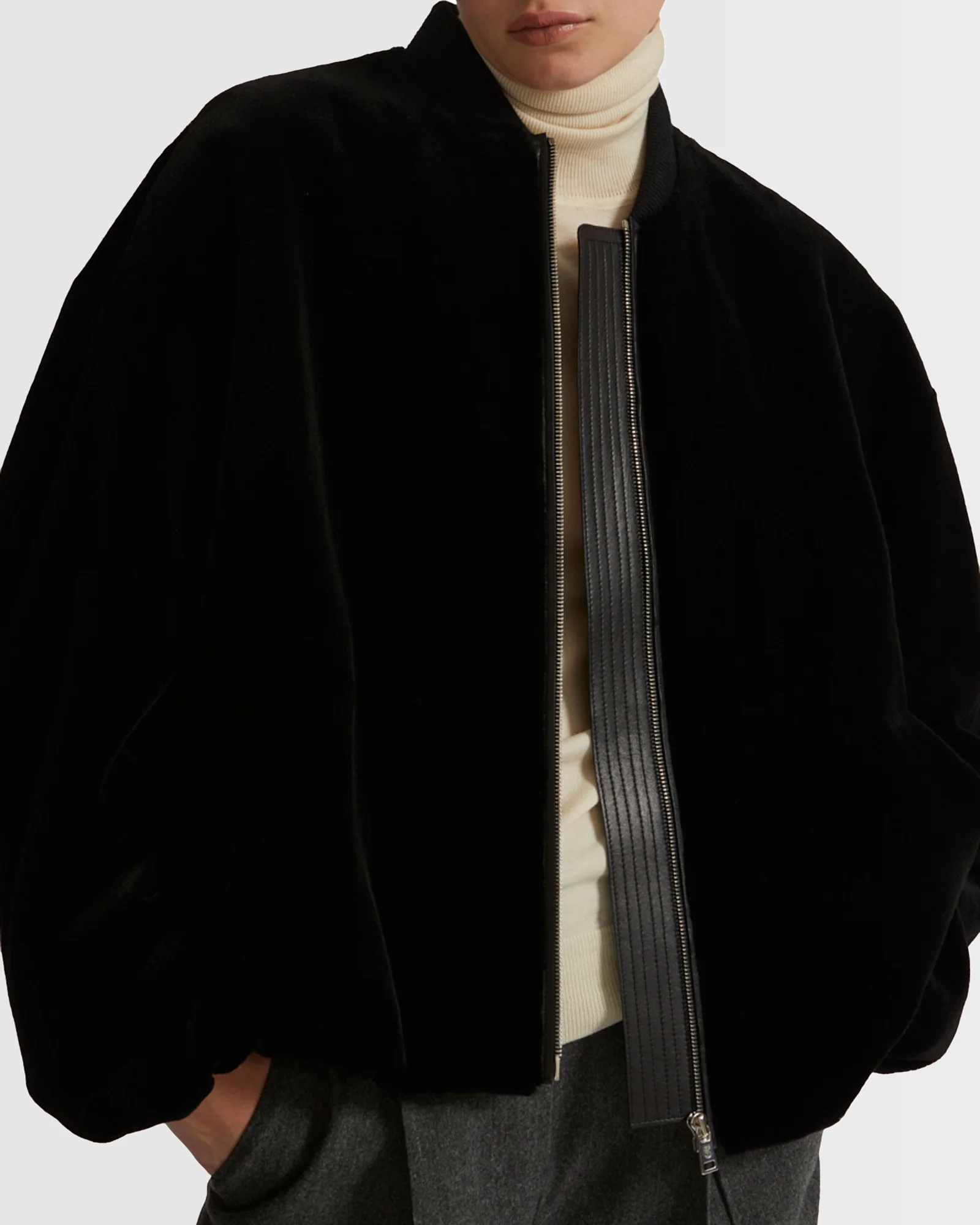 Bomber jacket in sheared mink - Image 3
