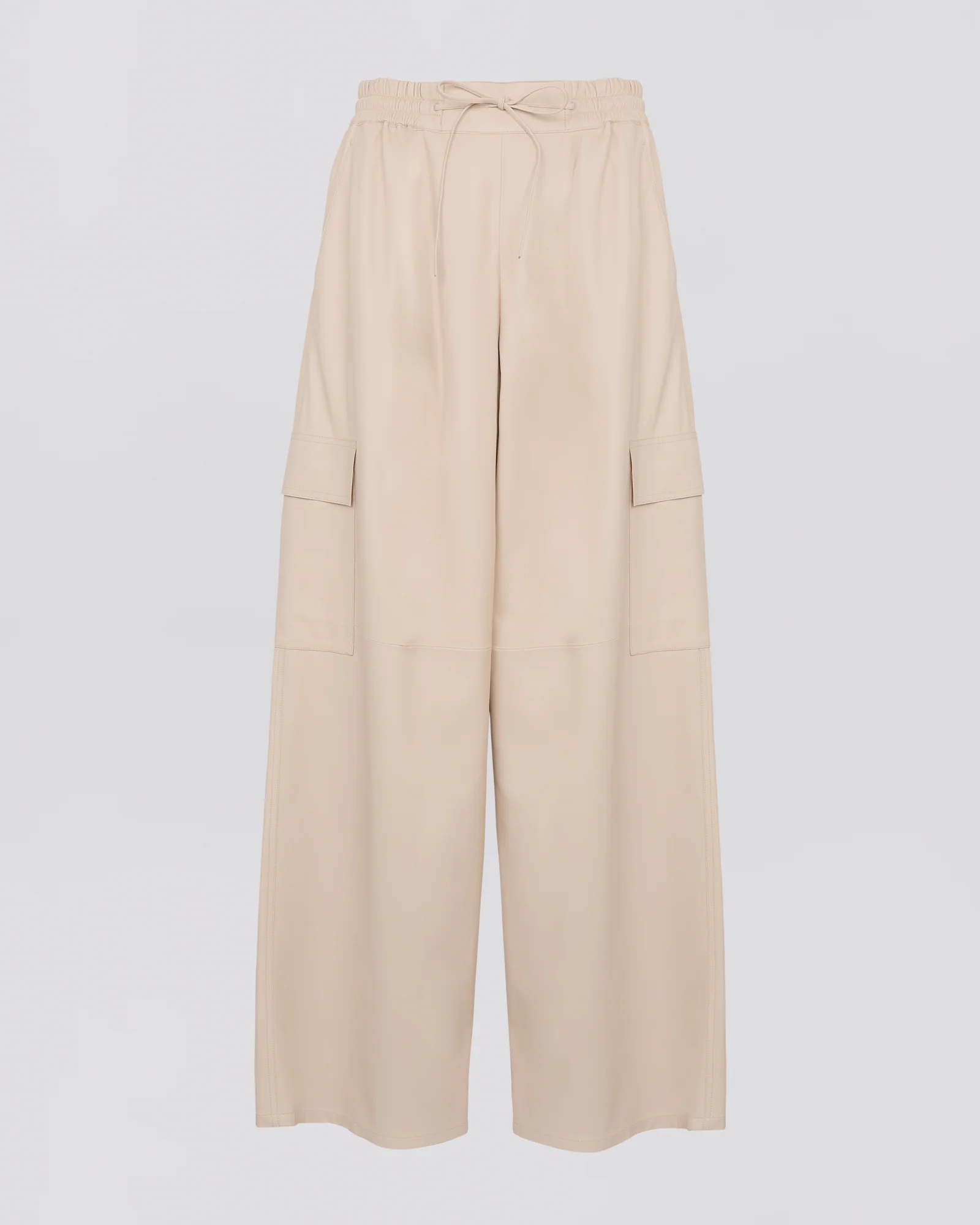 Cargo trousers in lamb leather - Image 4