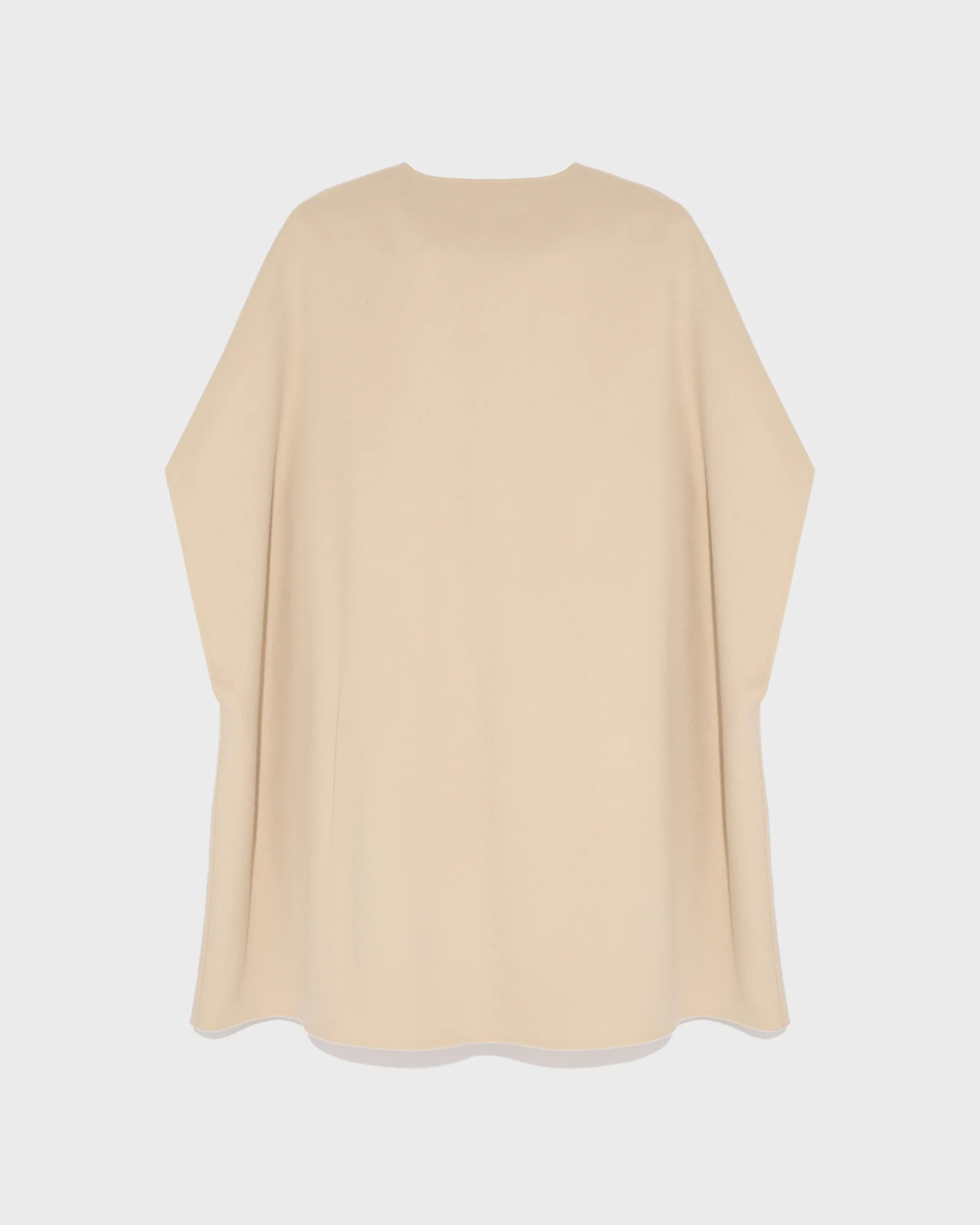 Cashmere blend cape with removable mink pockets - Image 6
