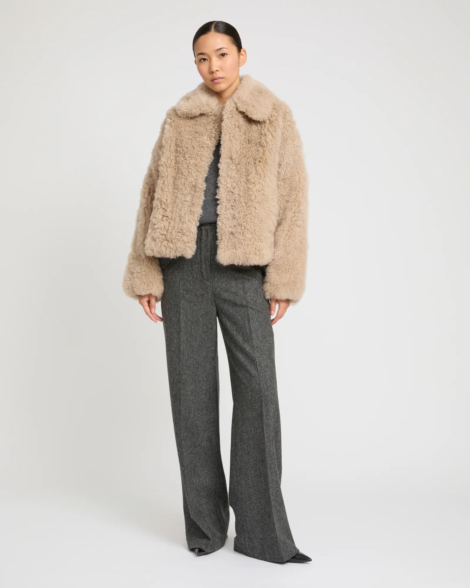 Cashmere lambskin and Merino knit jacket - Image 3
