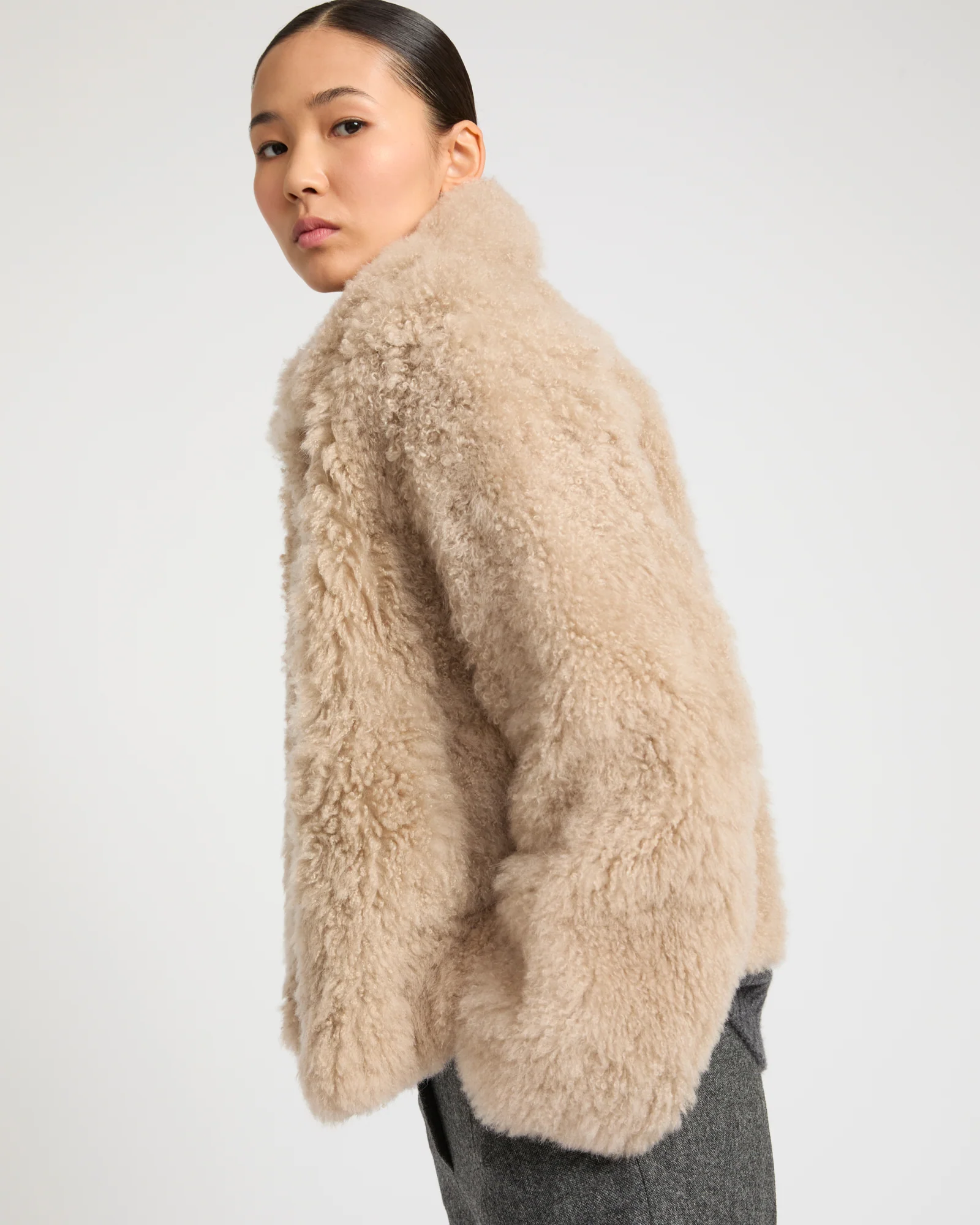 Cashmere lambskin and Merino knit jacket - Image 4