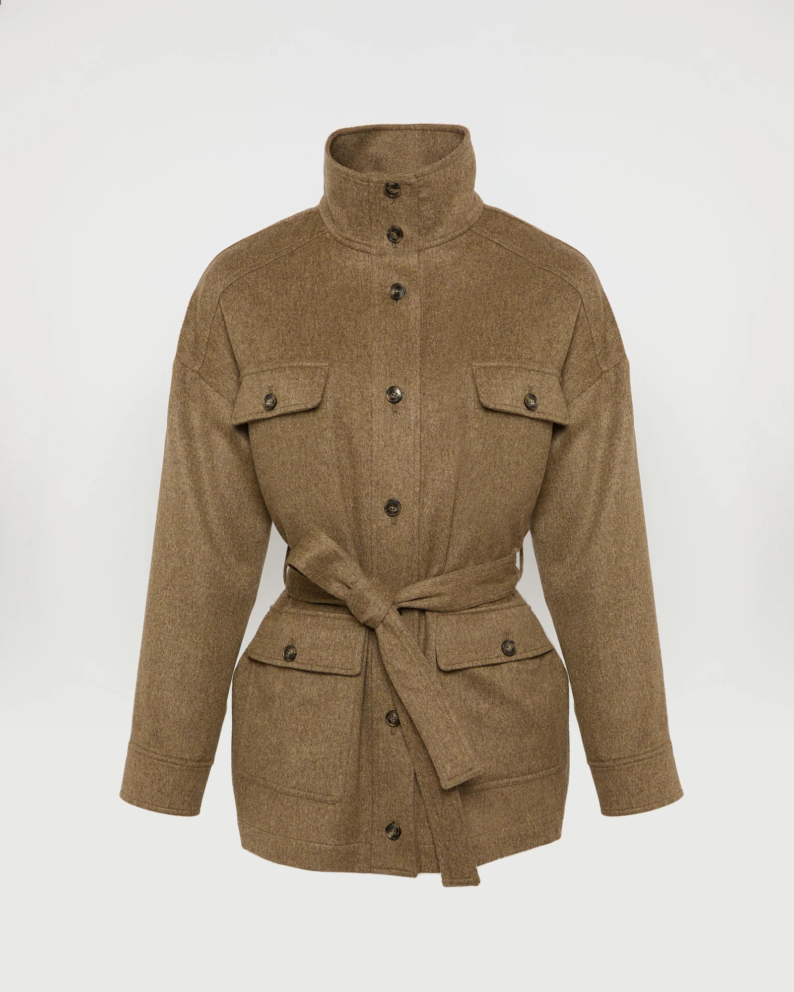 Safari jacket in cashmere made from Loro Piana fabric - Image 4
