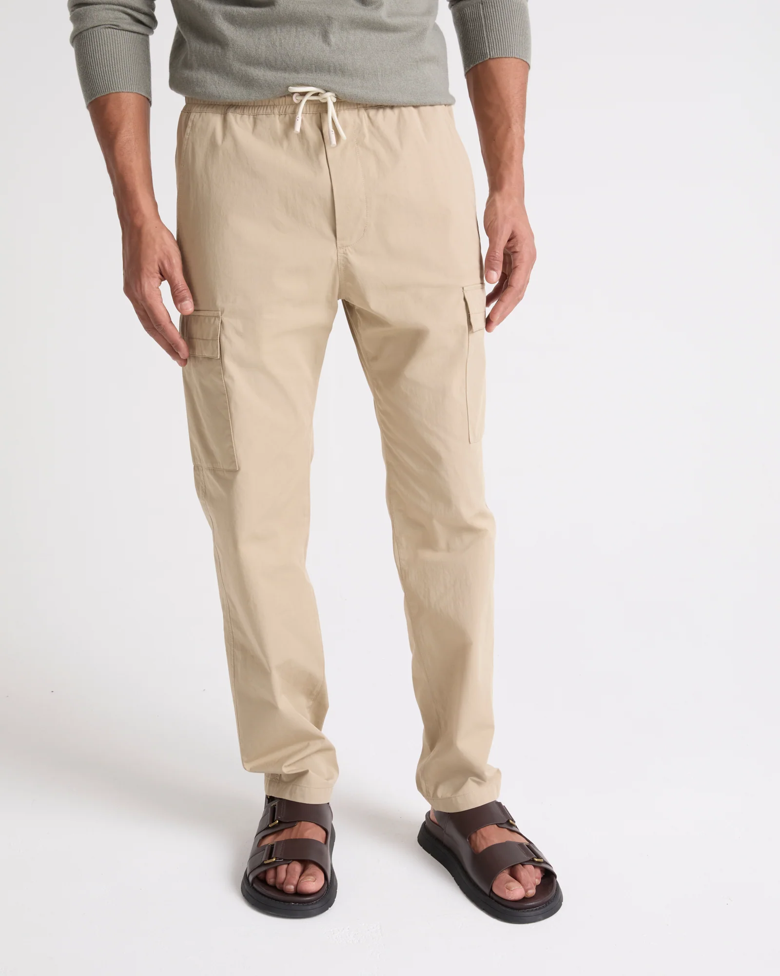 Cotton-blend cargo trousers - Image 2