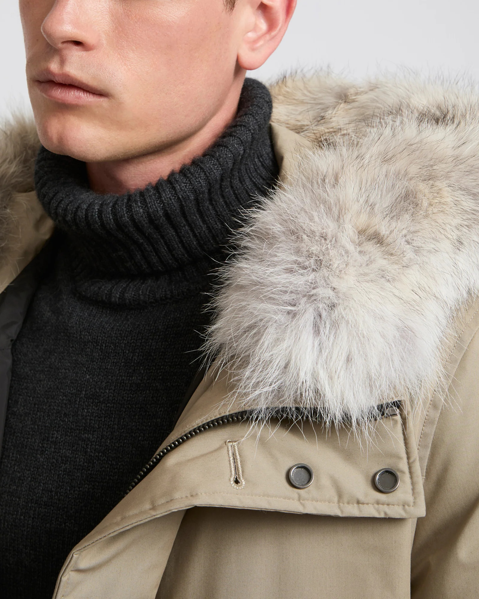 Waterproof cotton-blend iconic parka with coyote fur trim - Image 3