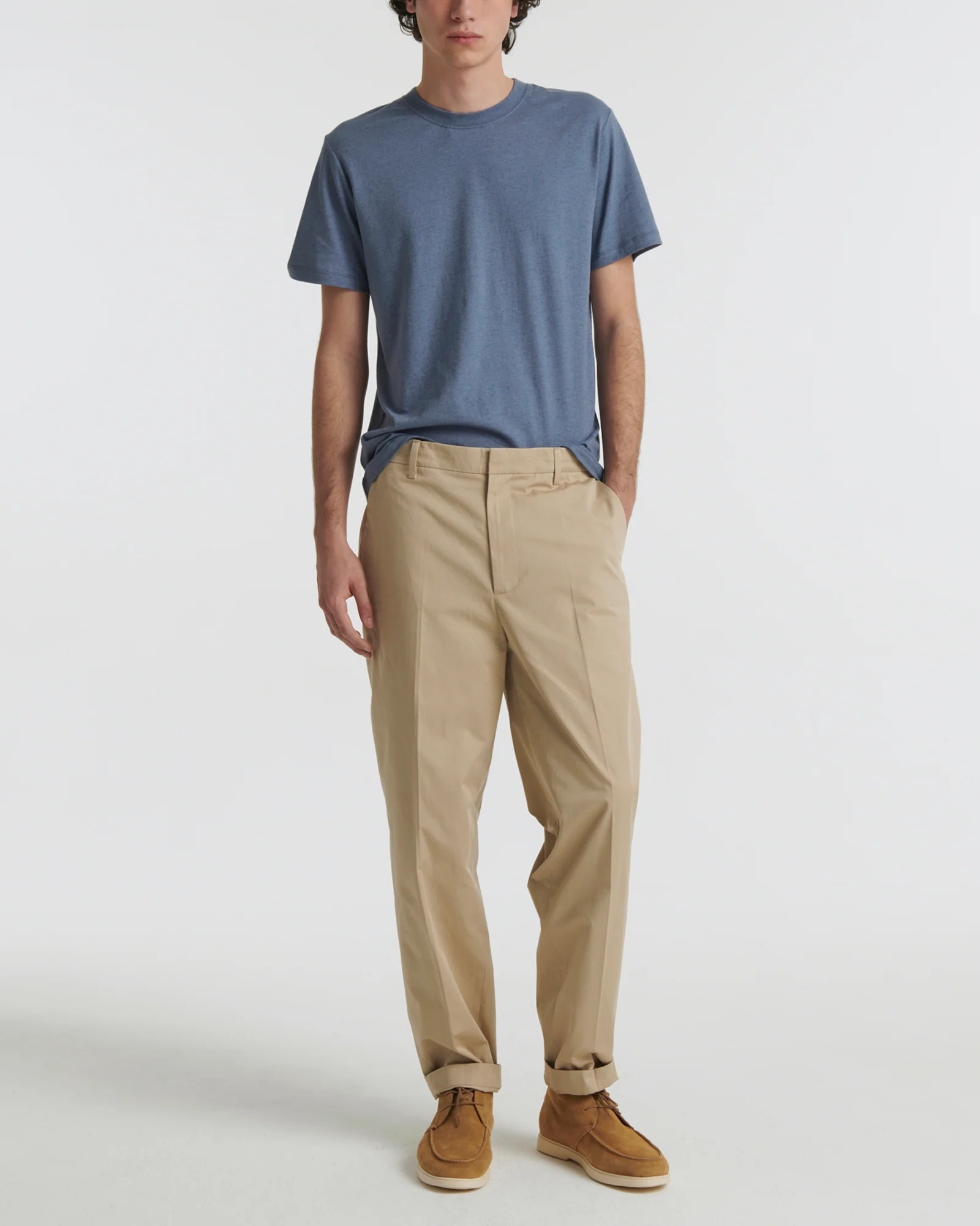 Cotton-cashmere jersey t-shirt