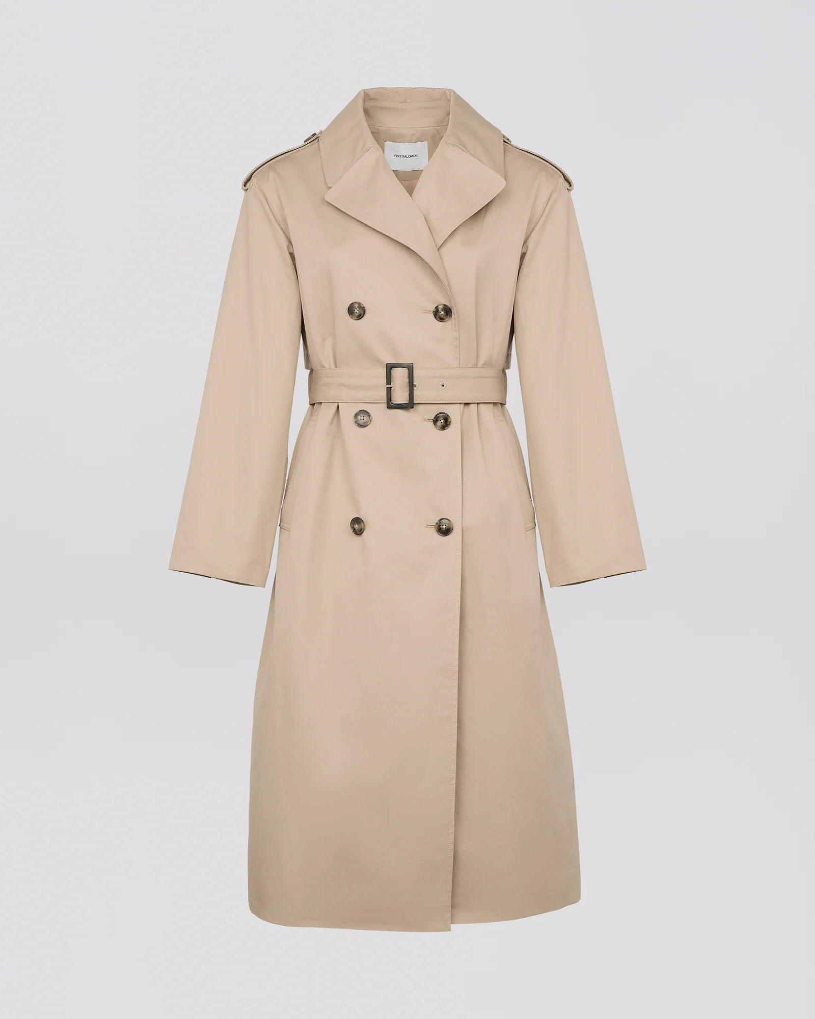 Cotton gabardine trench coat - Image 4