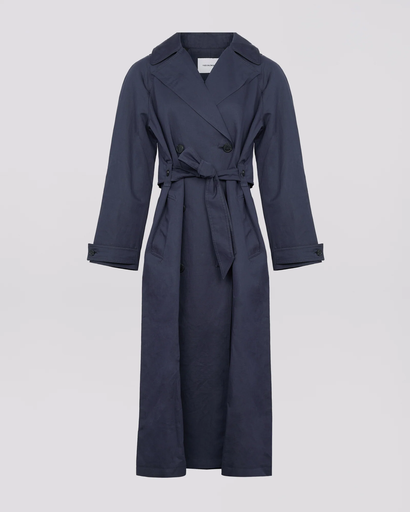 Cotton-linen fabric trench coat - Image 6