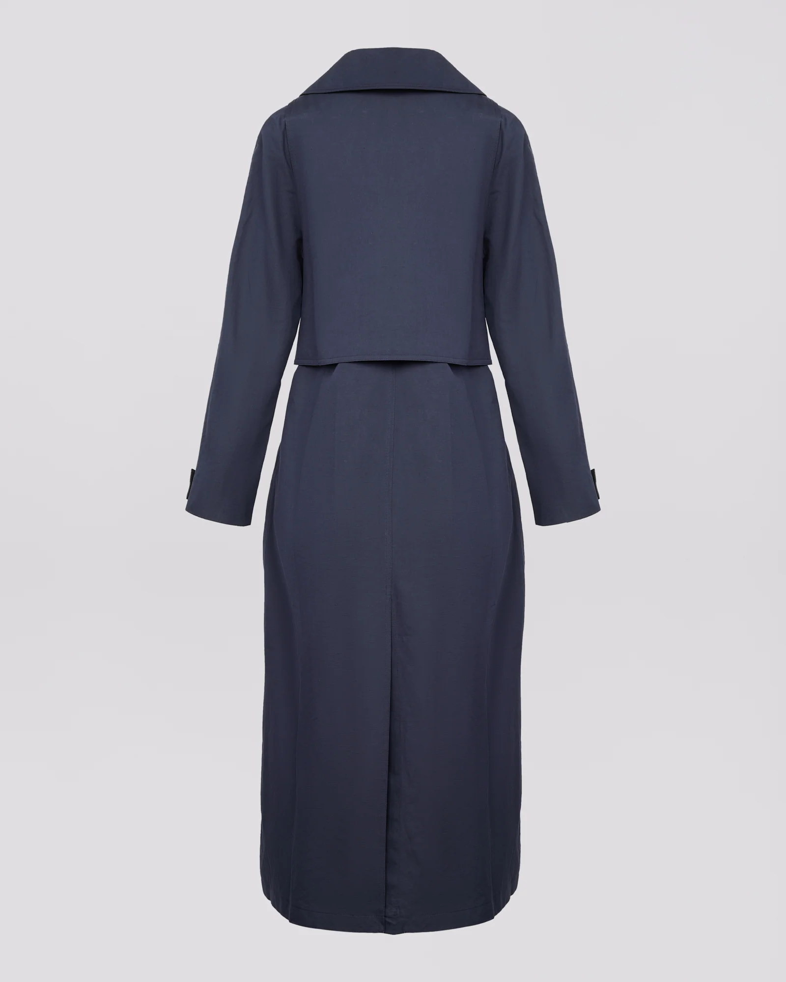 Cotton-linen fabric trench coat - Image 7