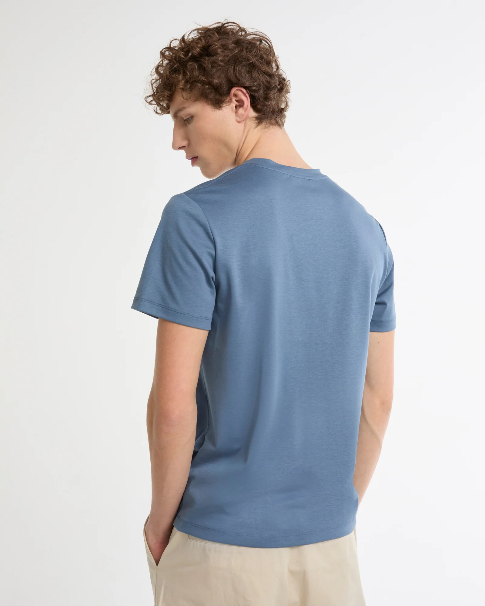 Cotton-silk interlock T-shirt - Image 3