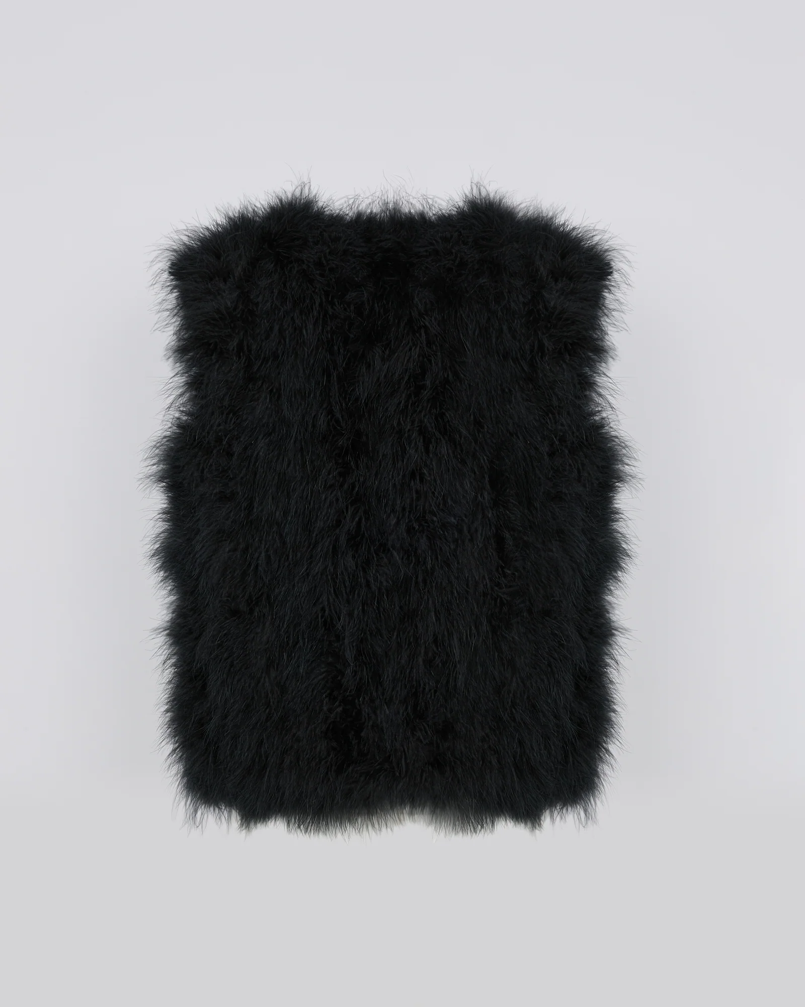 Cropped feather gilet - Image 5
