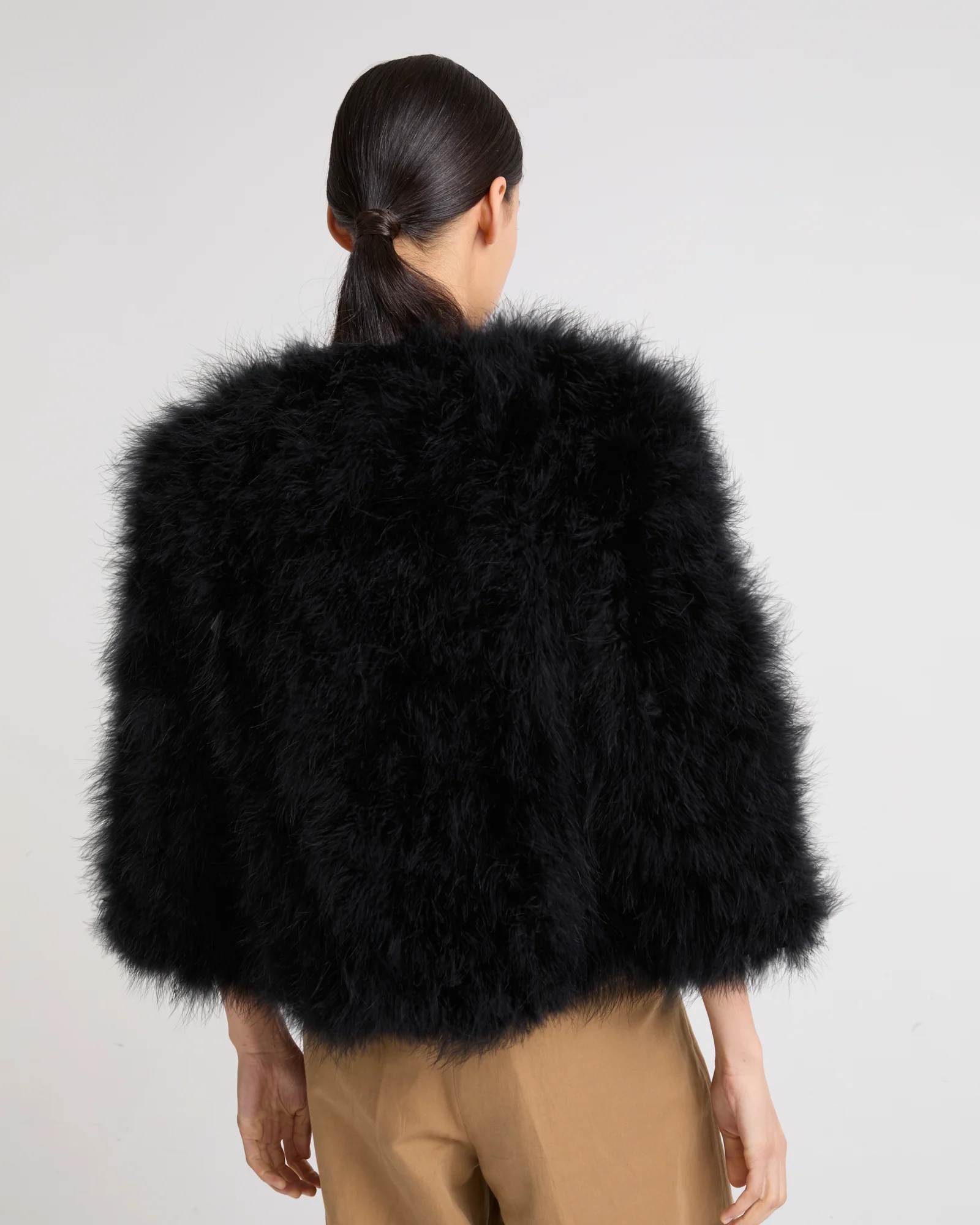 Short feather jacket - Image 3