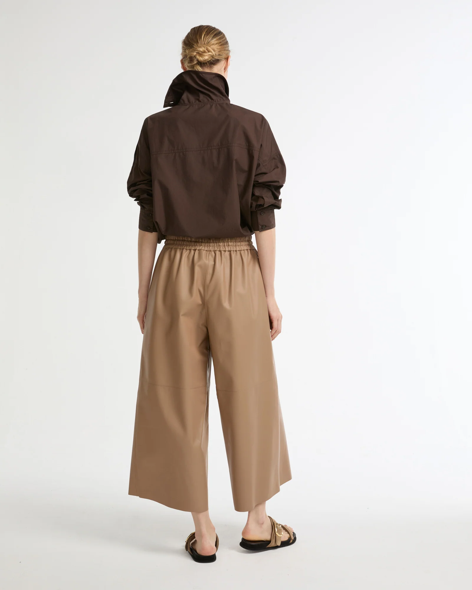 Culottes in fine lamb leather - Image 4