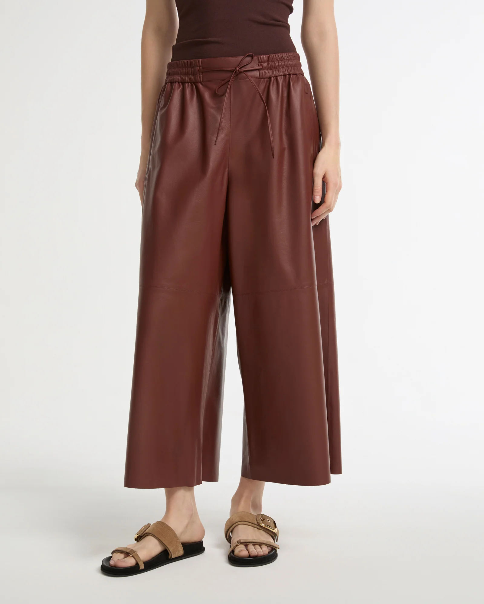 Culottes in fine lamb leather - Image 4