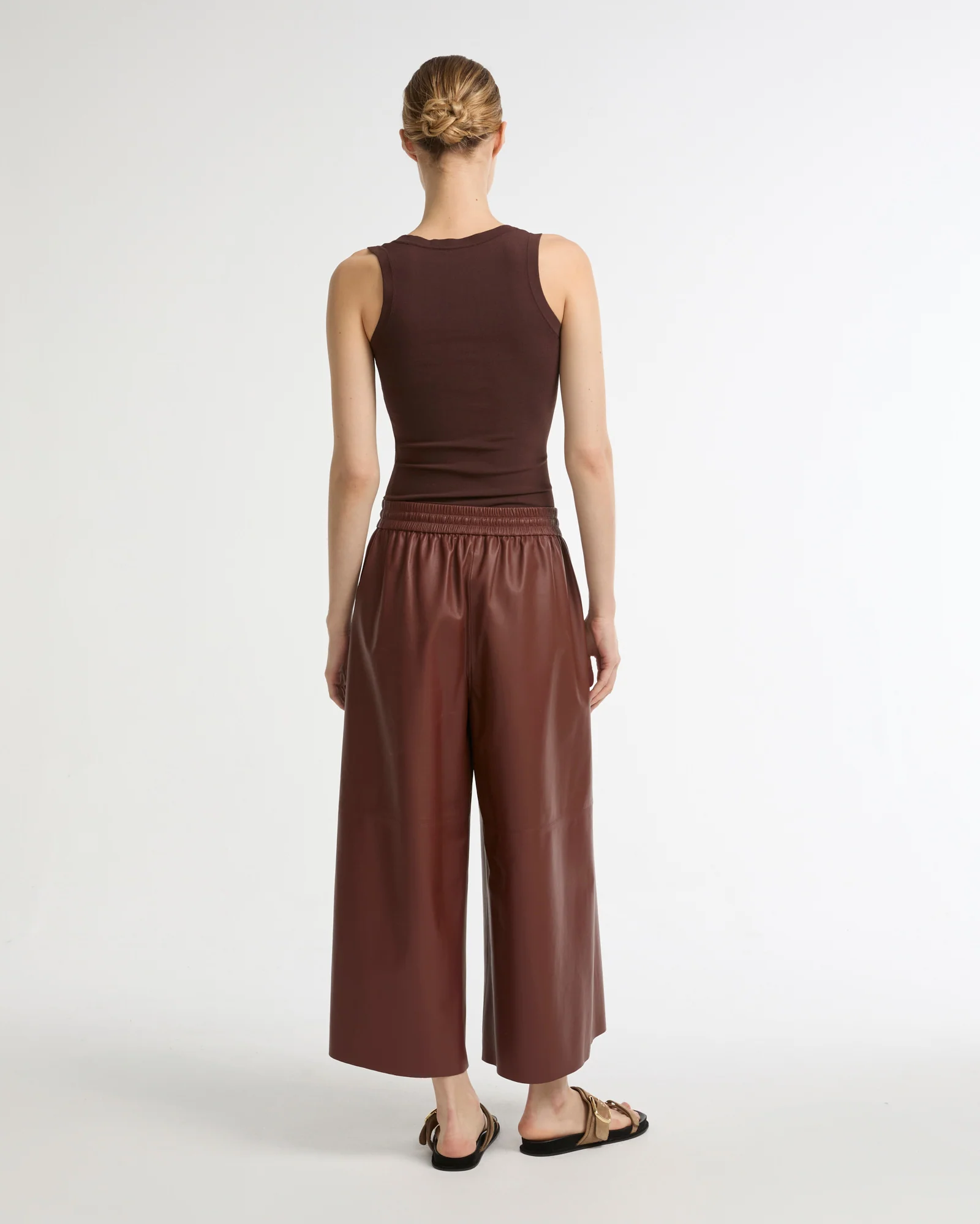 Culottes in fine lamb leather - Image 5