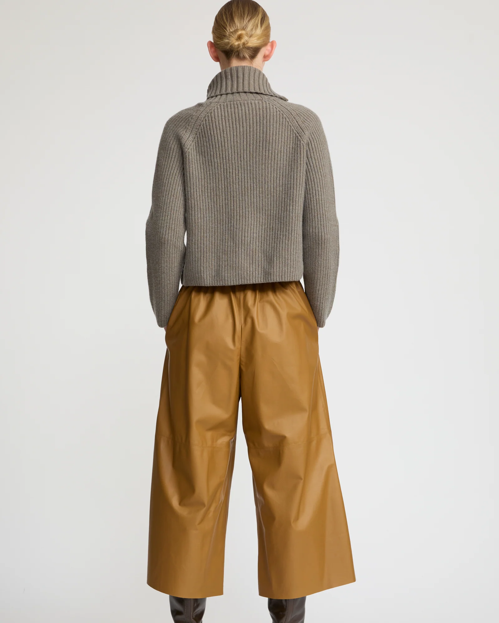 Culottes in fine lamb leather - Image 4