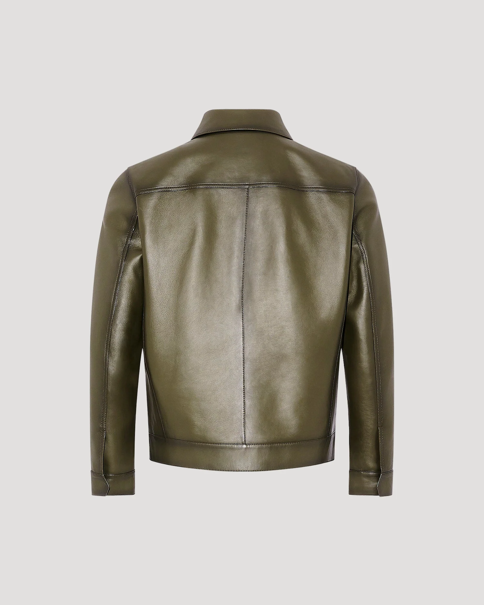 Denim jacket style leather jacket - Image 6