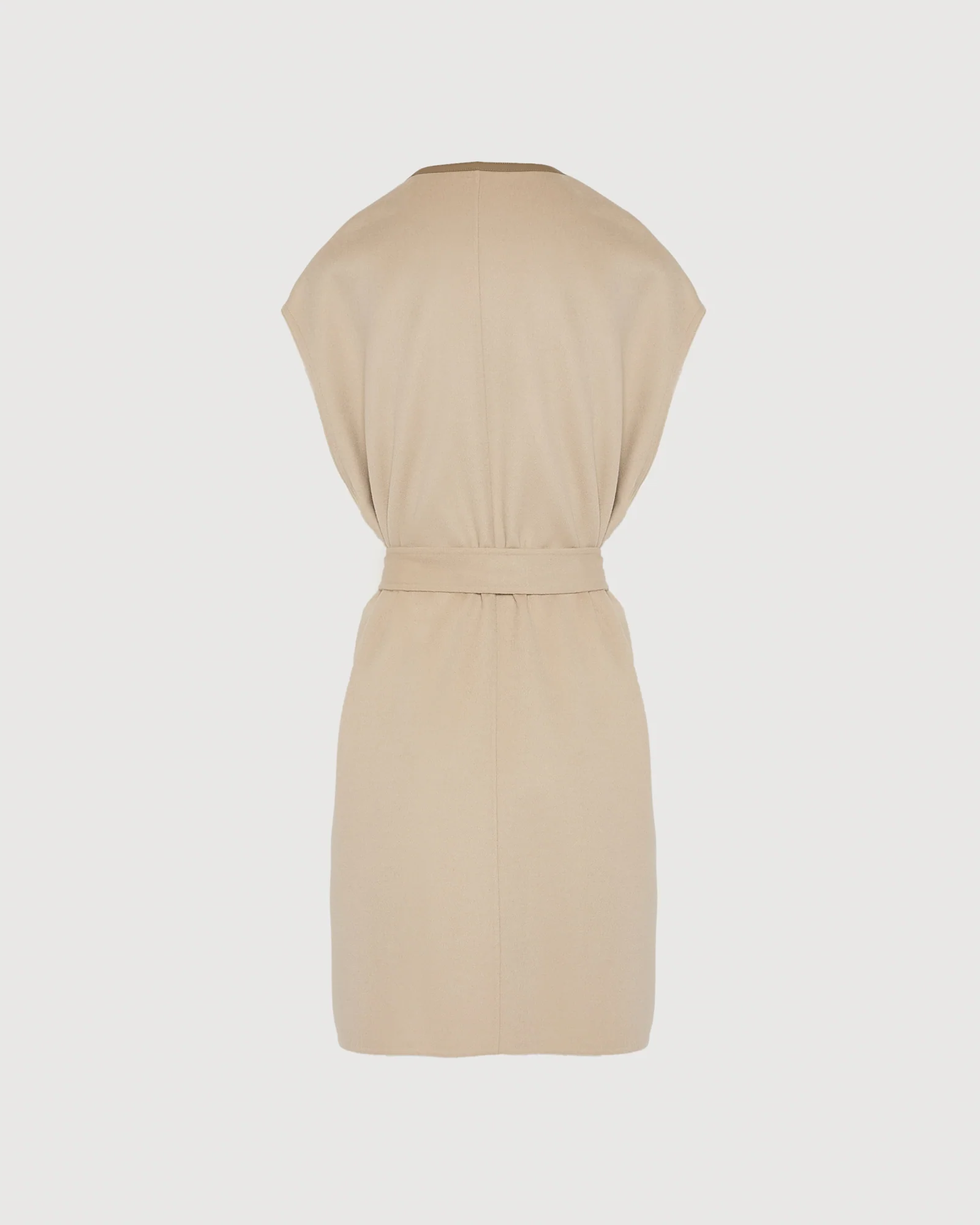 Double-sided cashmere-blend belted cape - Image 7