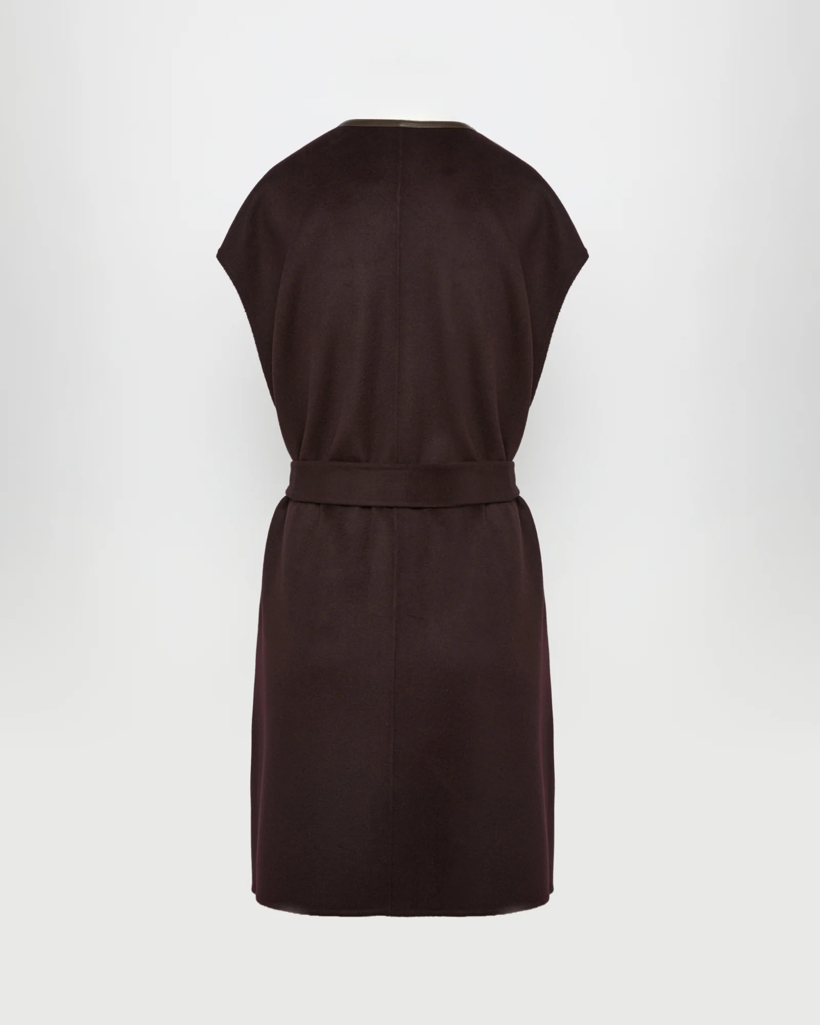 Double-sided cashmere-blend belted cape - Image 6