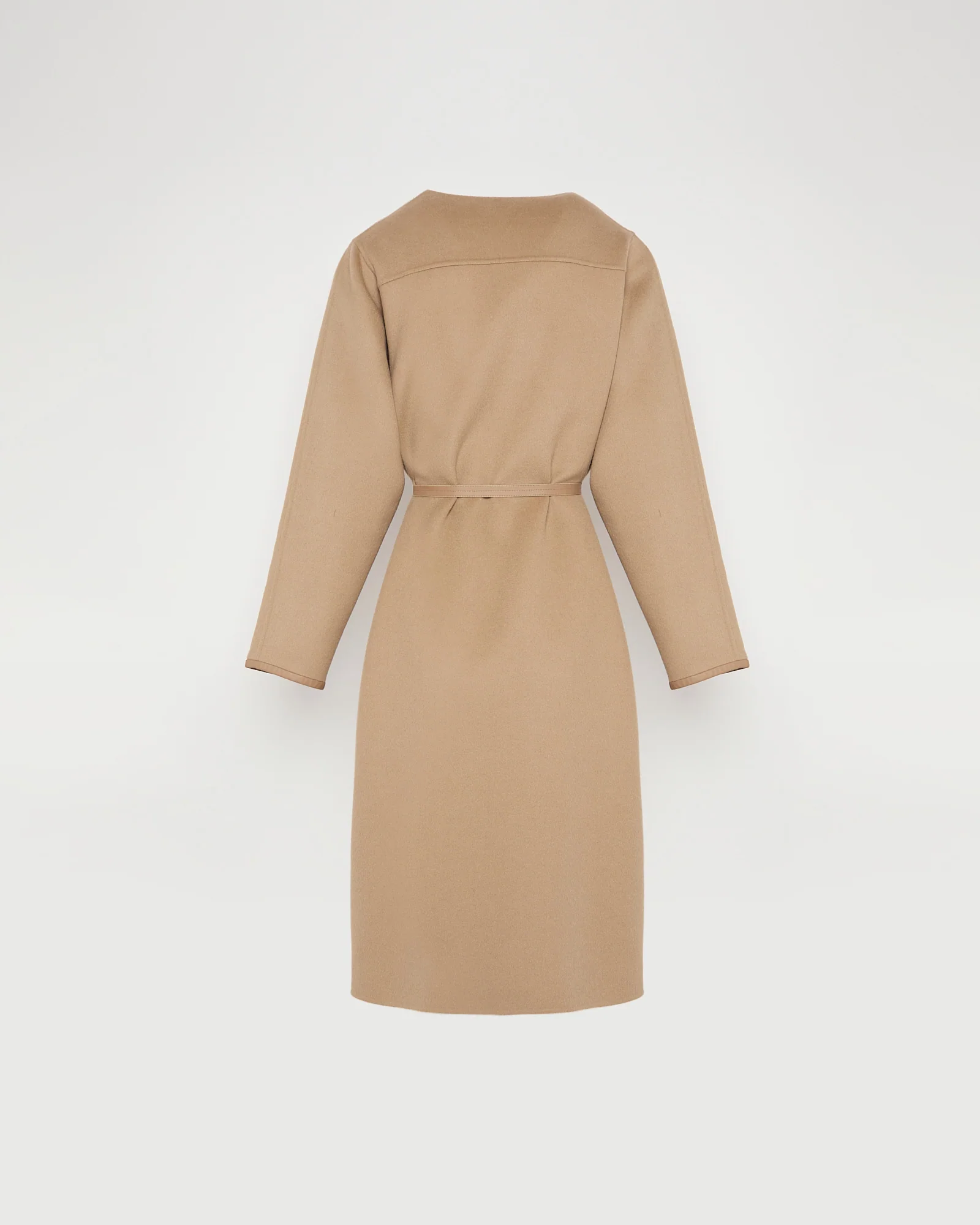 Double-sided cashmere-blend long belted maxi coat - Image 6