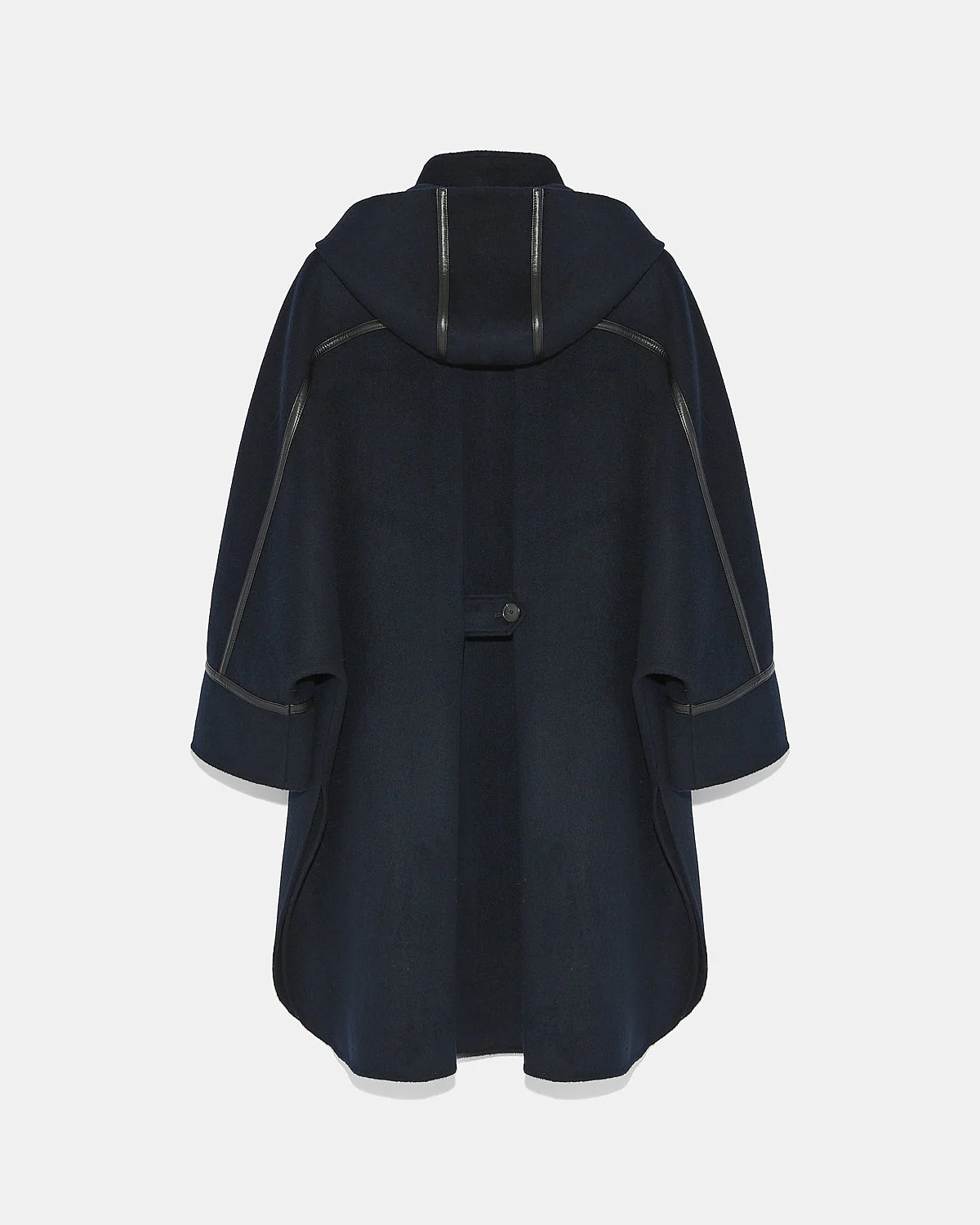 Double-sided cashmere blend hooded cape - Image 6