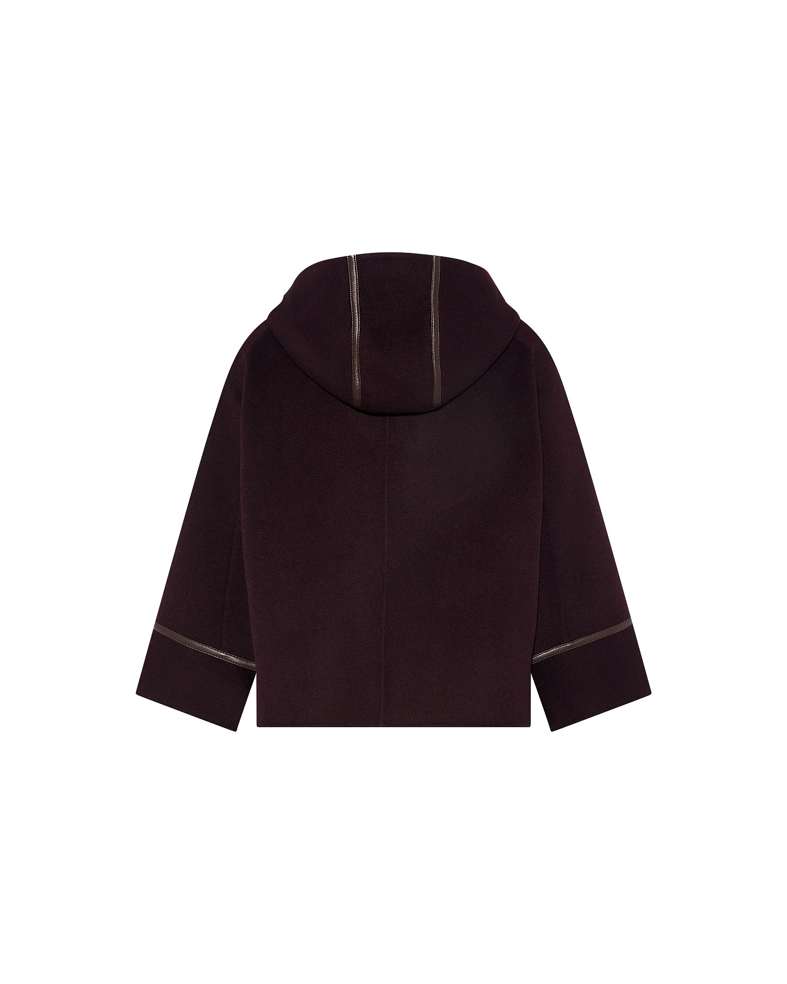 Double-sided cashmere-blend hooded cape jacket - Image 7