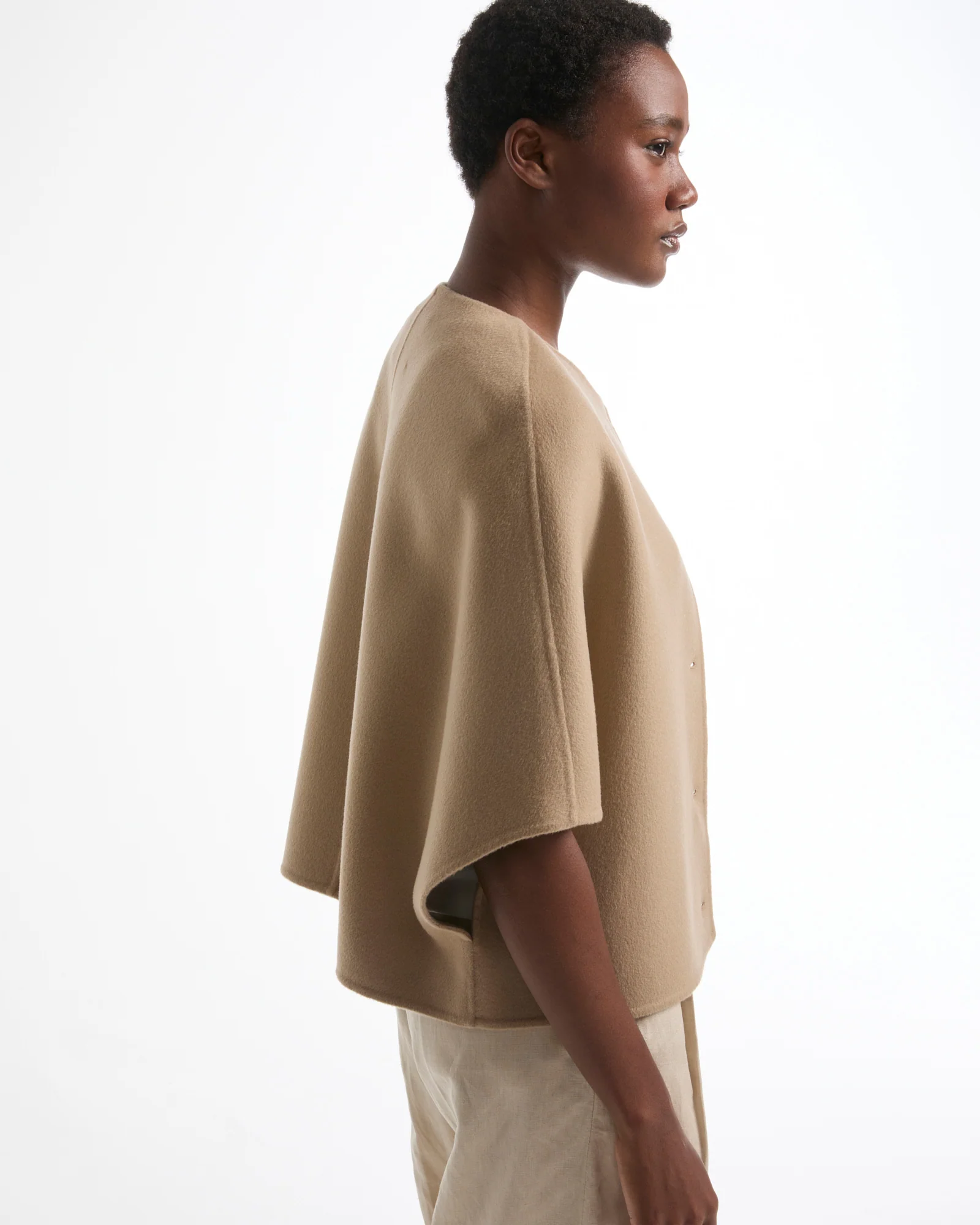 Double-sided cashmere blend jacket - Image 3
