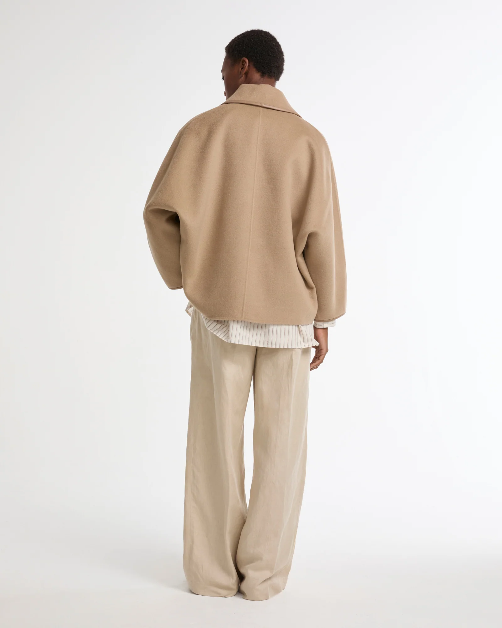 Double-sided cashmere-blend pea coat - Image 5