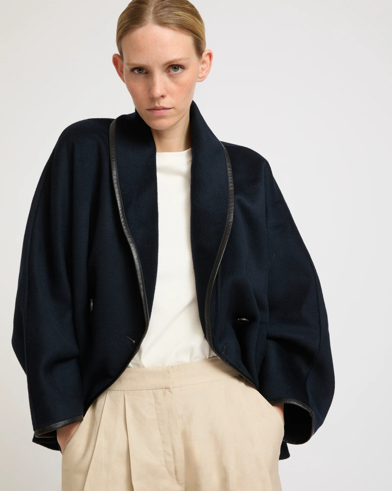 Double-sided cashmere-blend pea coat - Image 3