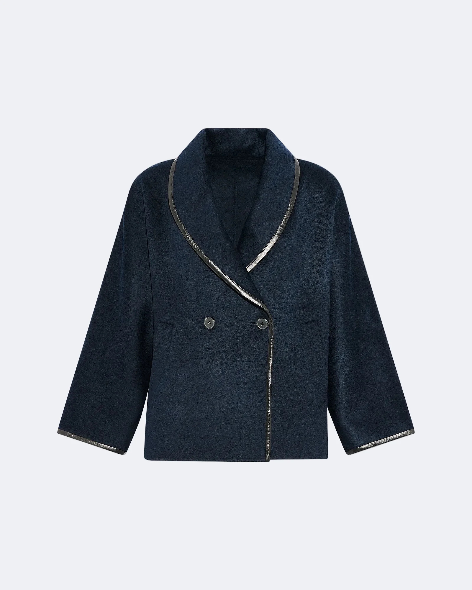 Double-sided cashmere-blend pea coat - Image 5