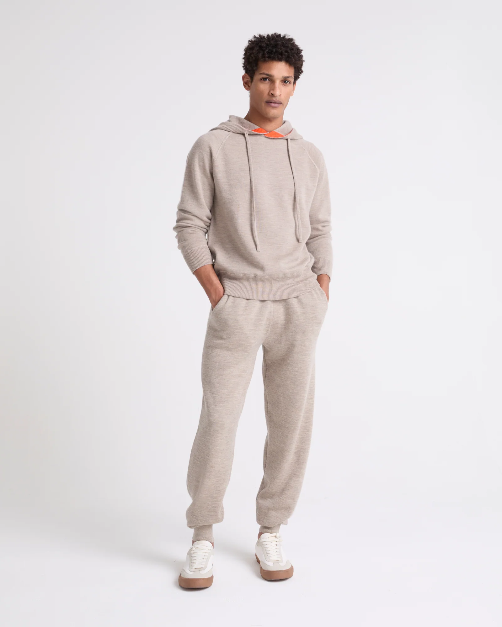 Double-sided cashmere hoodie - Image 3