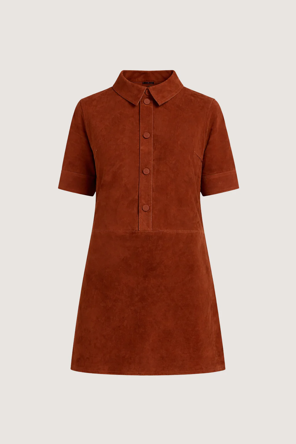Double-sided lambskin dress - Image 5
