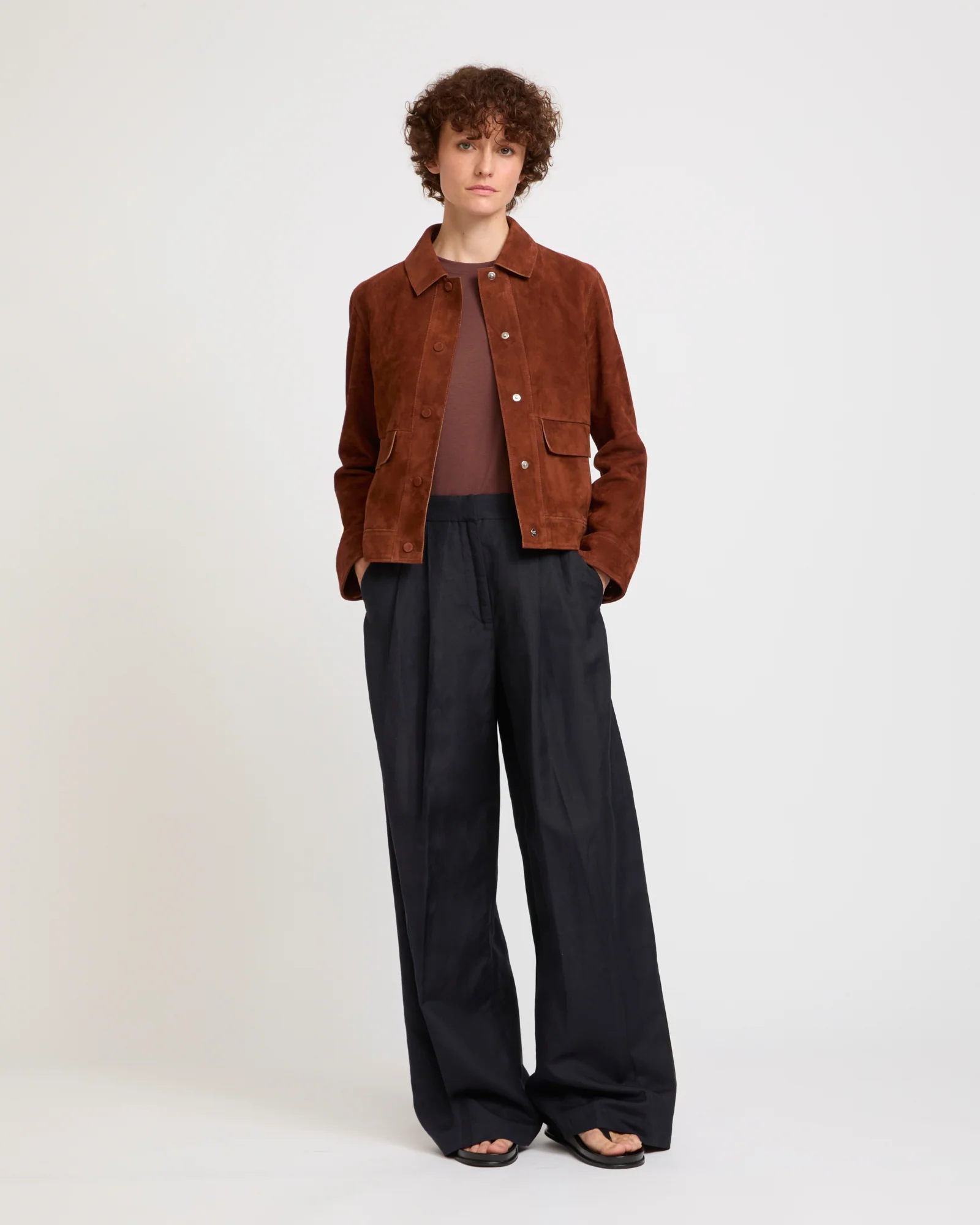Double-sided lambskin jacket