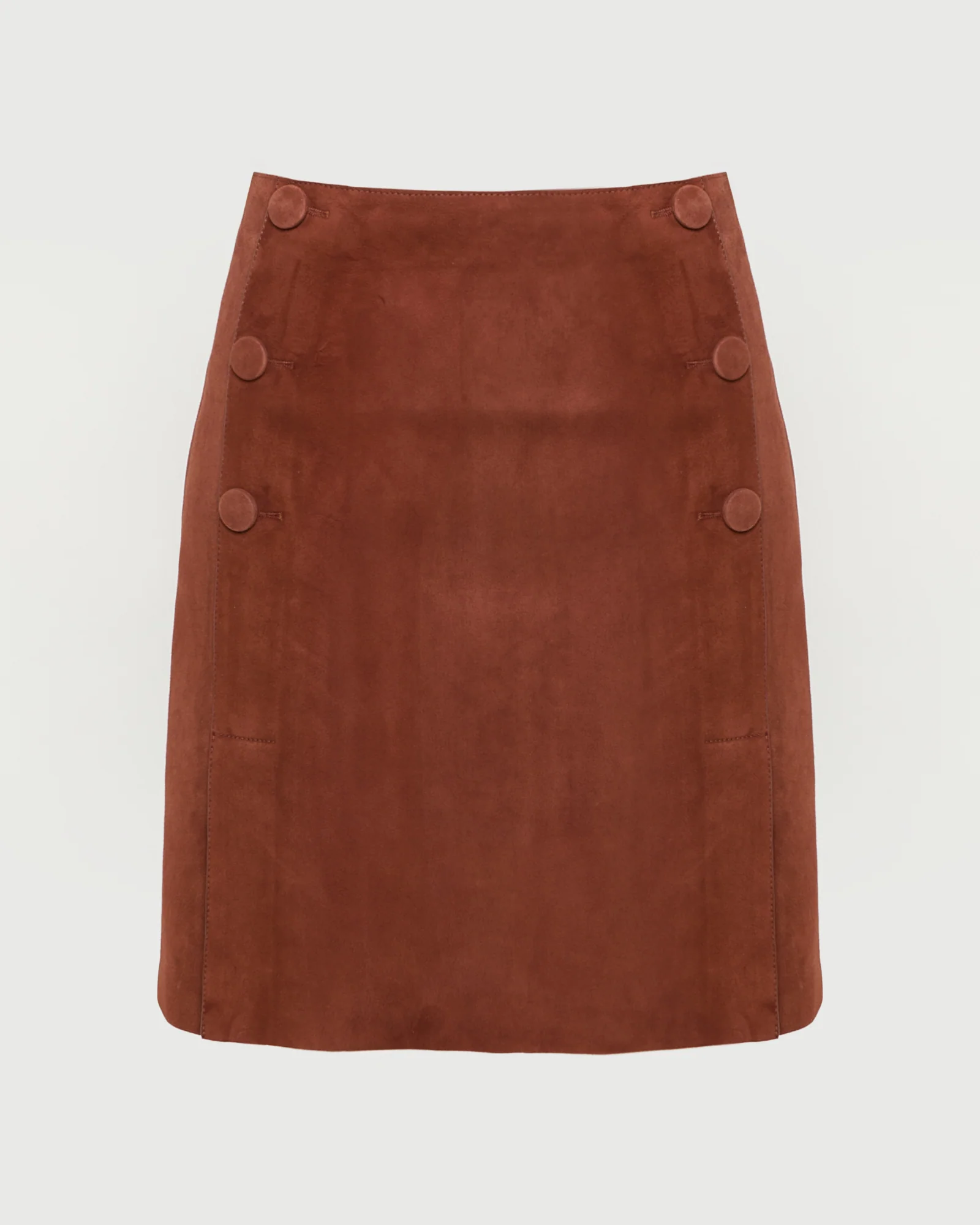Double-sided lambskin mini skirt - Image 5