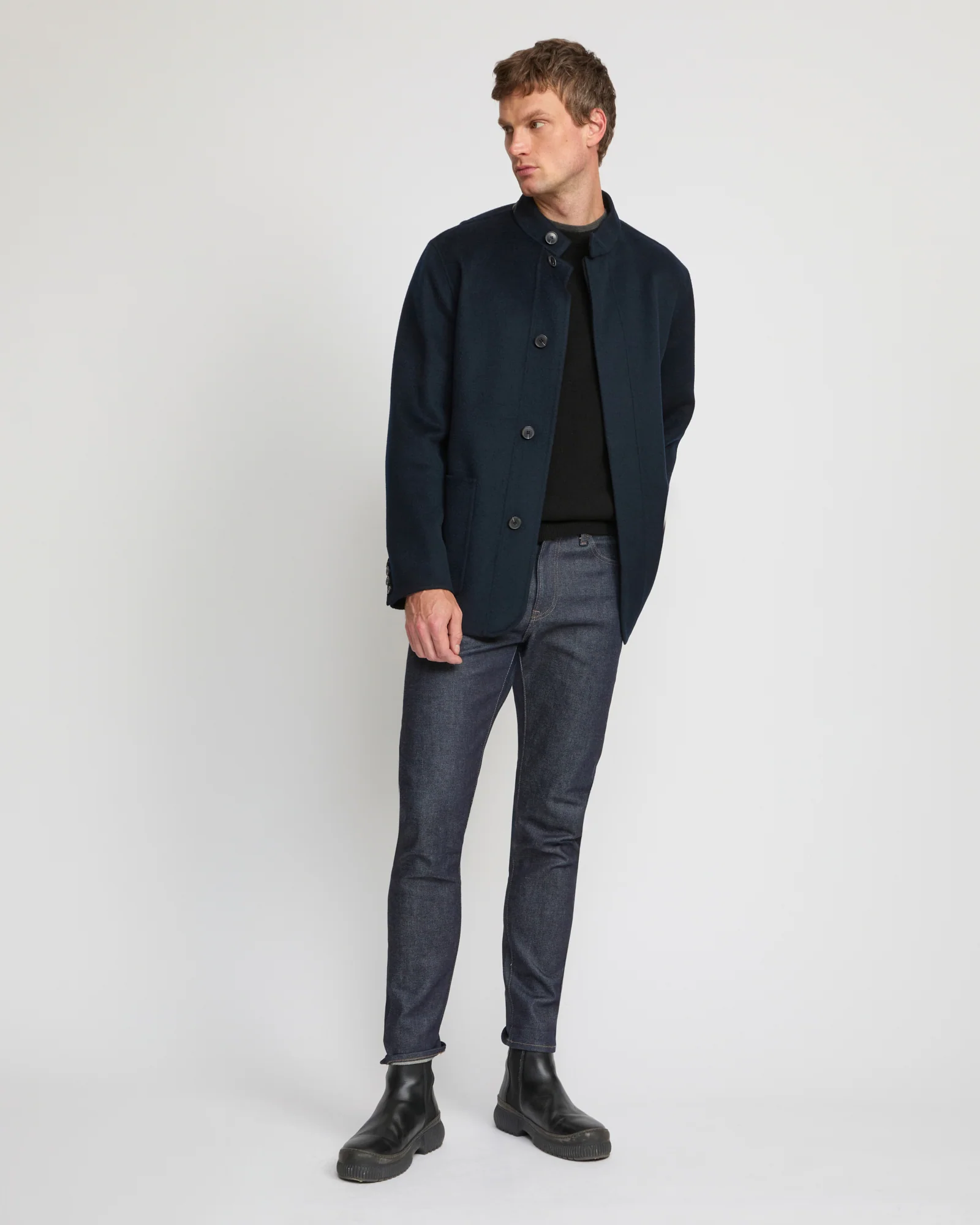Double-sided wool-cashmere blazer - Image 3