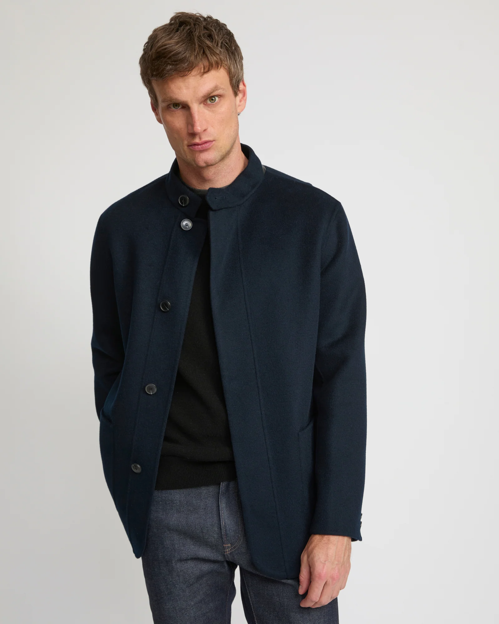 Double-sided wool-cashmere blazer - Image 4