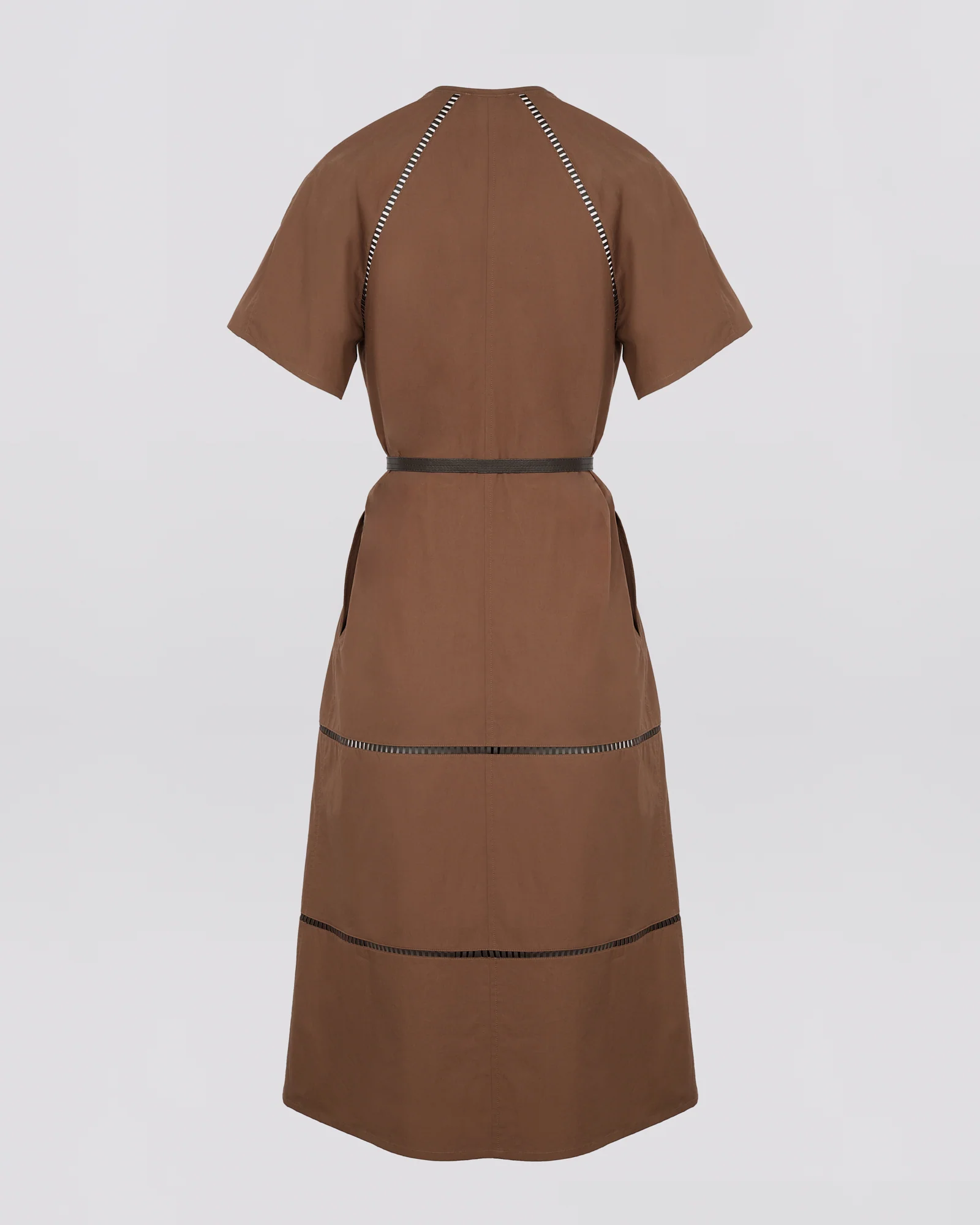 Cotton poplin dress with broderie anglaise - Image 6