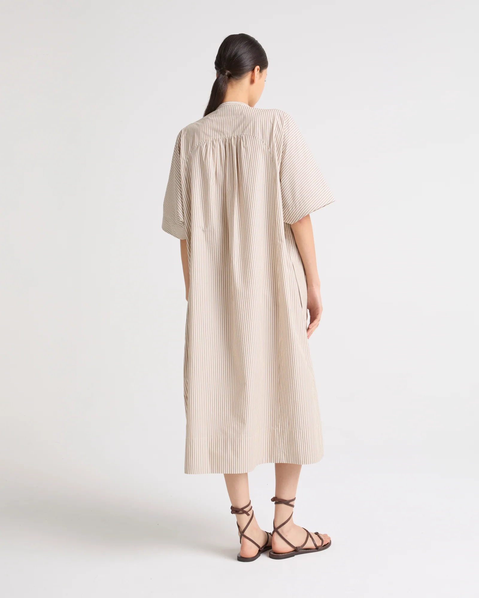 Cotton poplin kaftan dress - Image 4