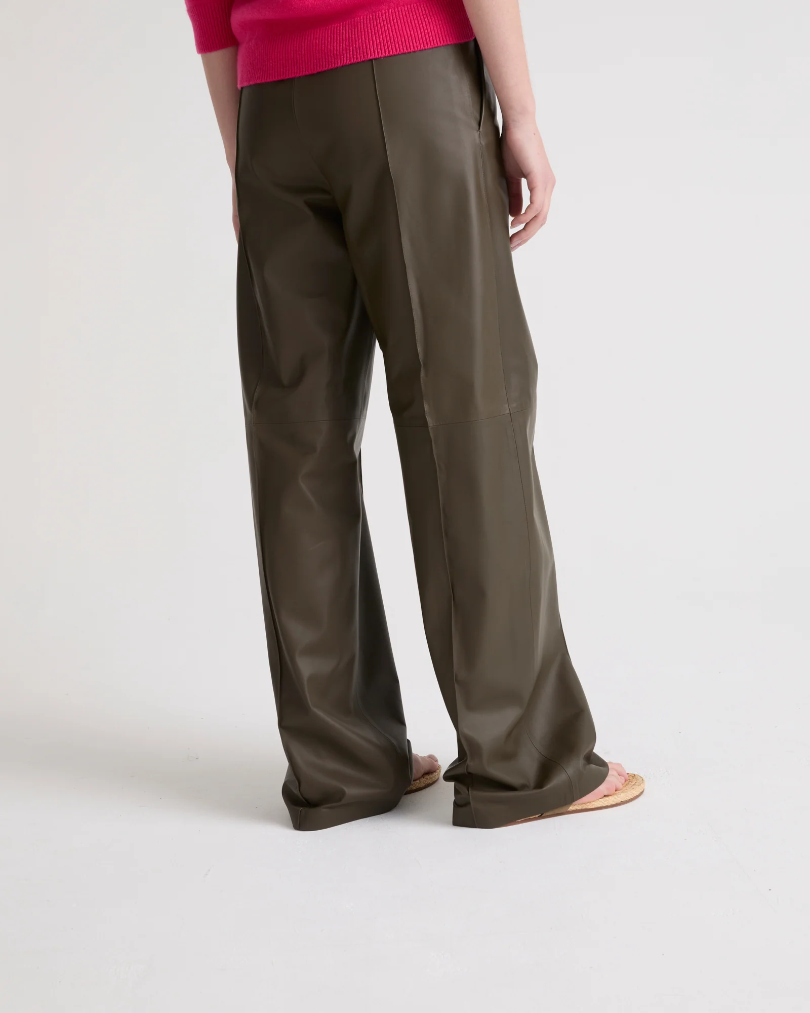 Fine lamb leather loose trousers - Image 3