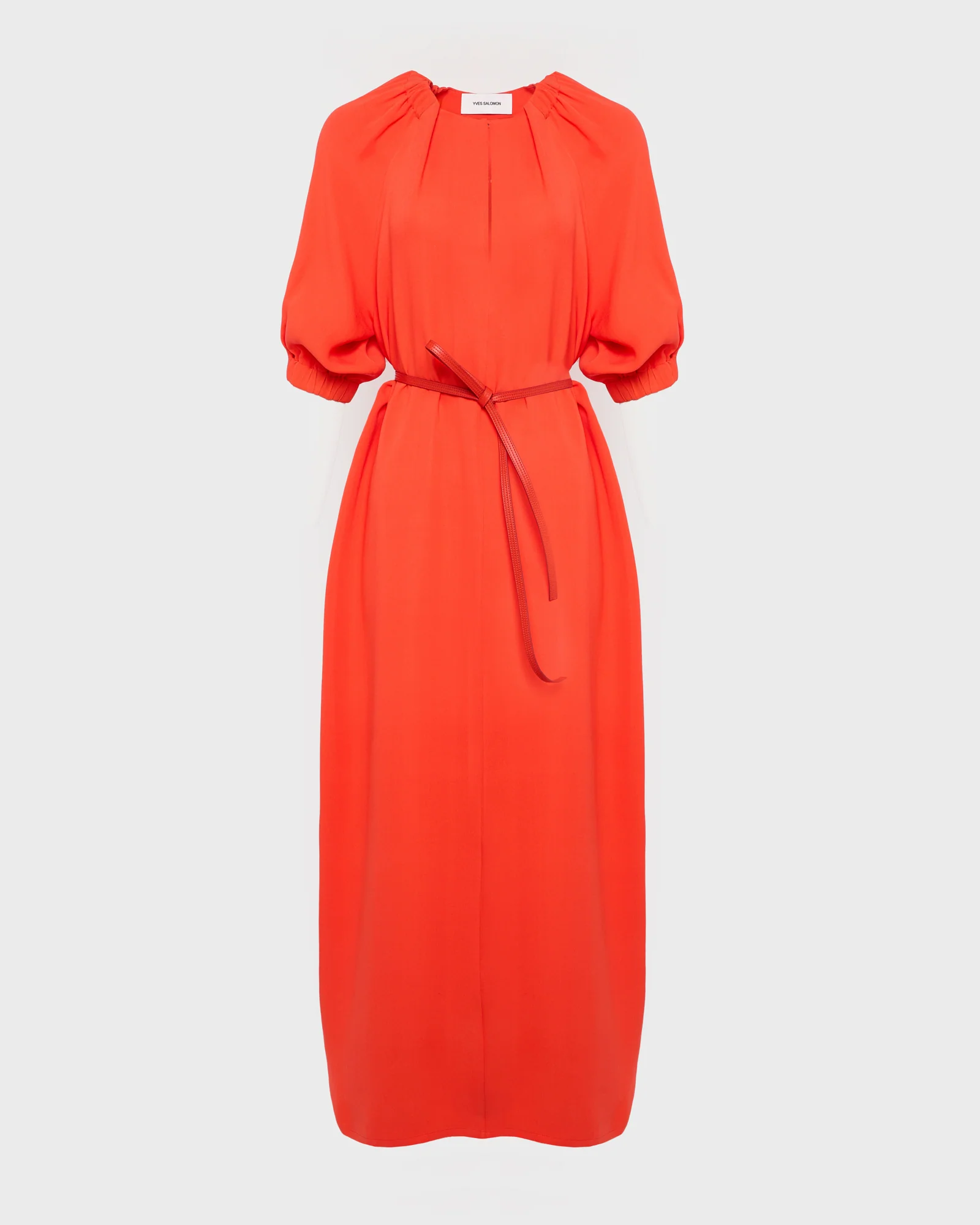 Flowing silk crepe dress - Image 6
